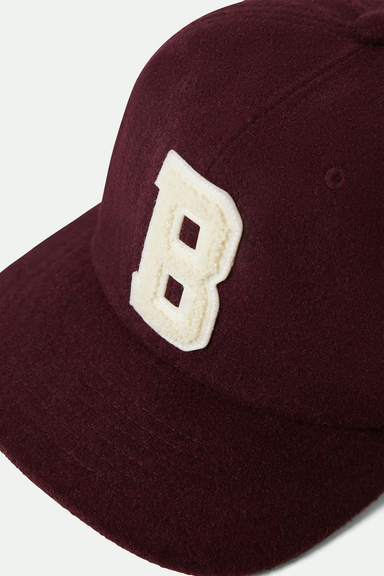 Brixton Big B MP Cap in Port Textured Wool