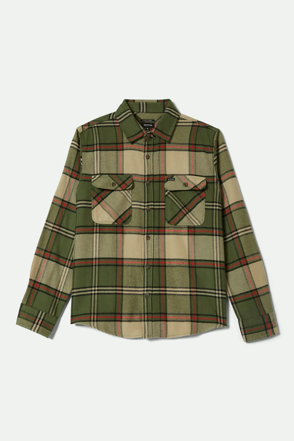 Men's Bowery Flannel in Wild Green & Adrenaline Rush