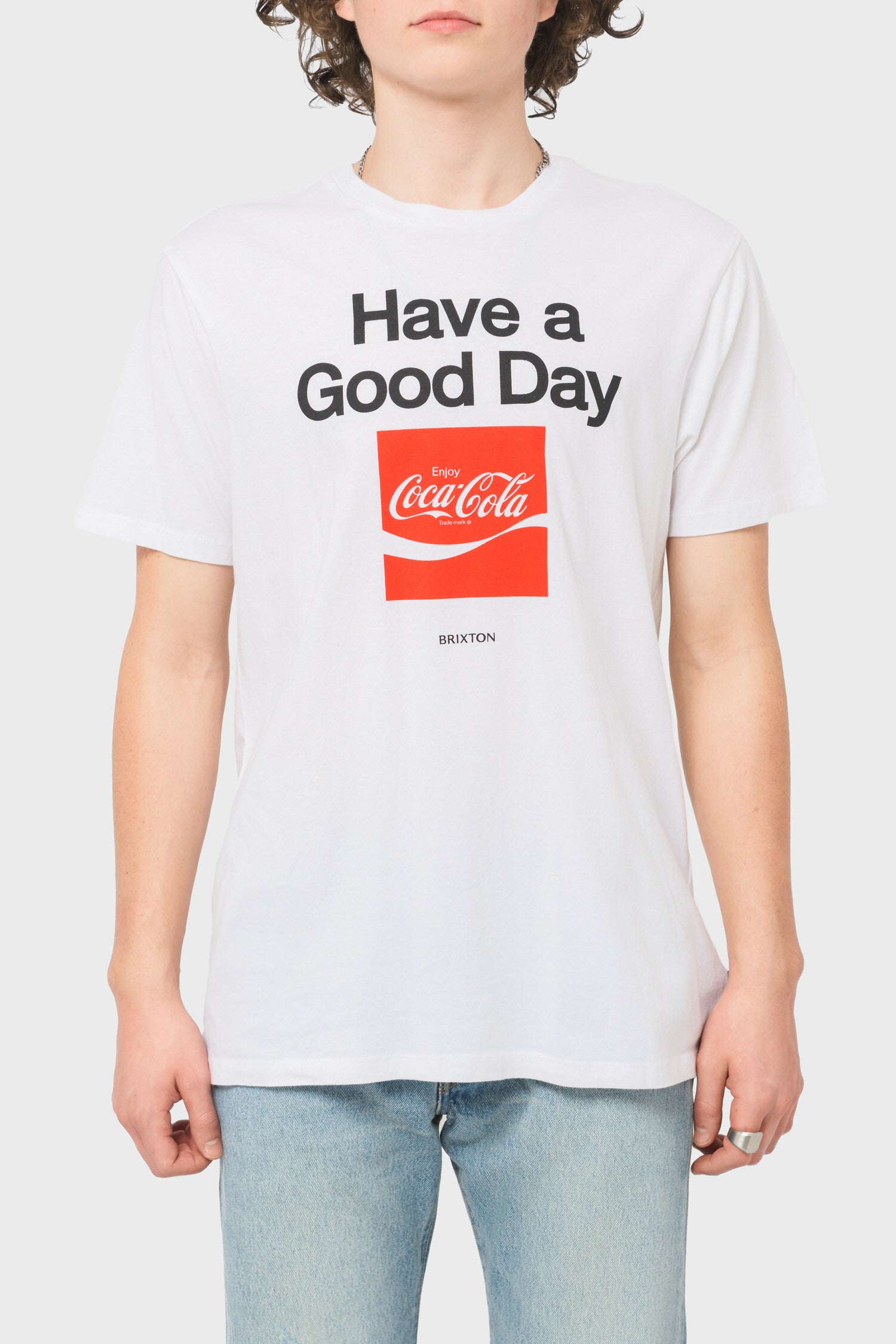 Brixton x Coca-Cola Good Day Tee in White