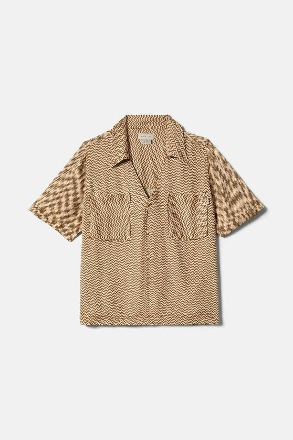 Women's Brixton Hudson Lounge S/S Woven in Washed Copper & Whitecap