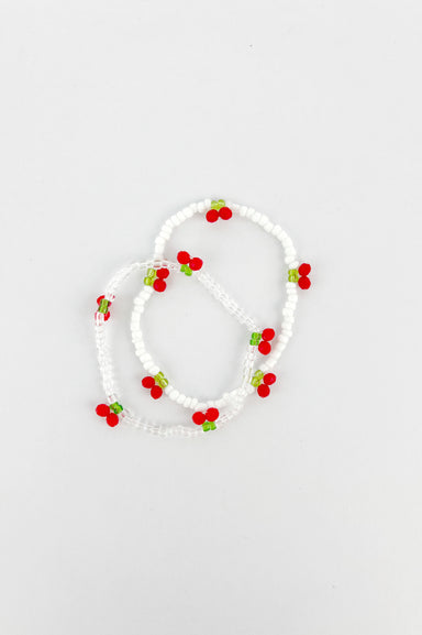 Cherries Beaded Bracelet