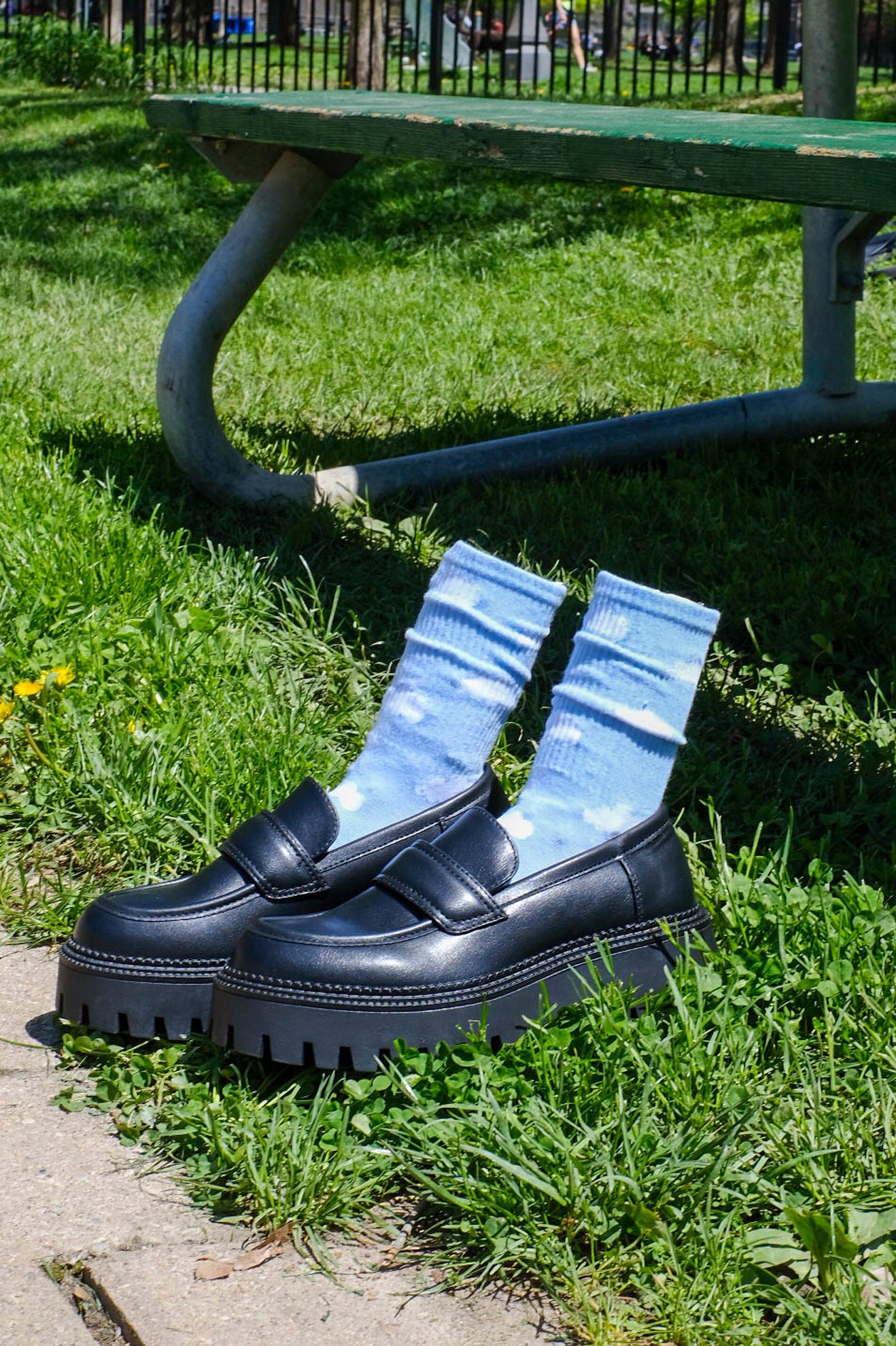 Women's Cloudy Sky Tube Socks