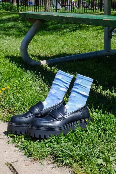 Women's Cloudy Sky Tube Socks