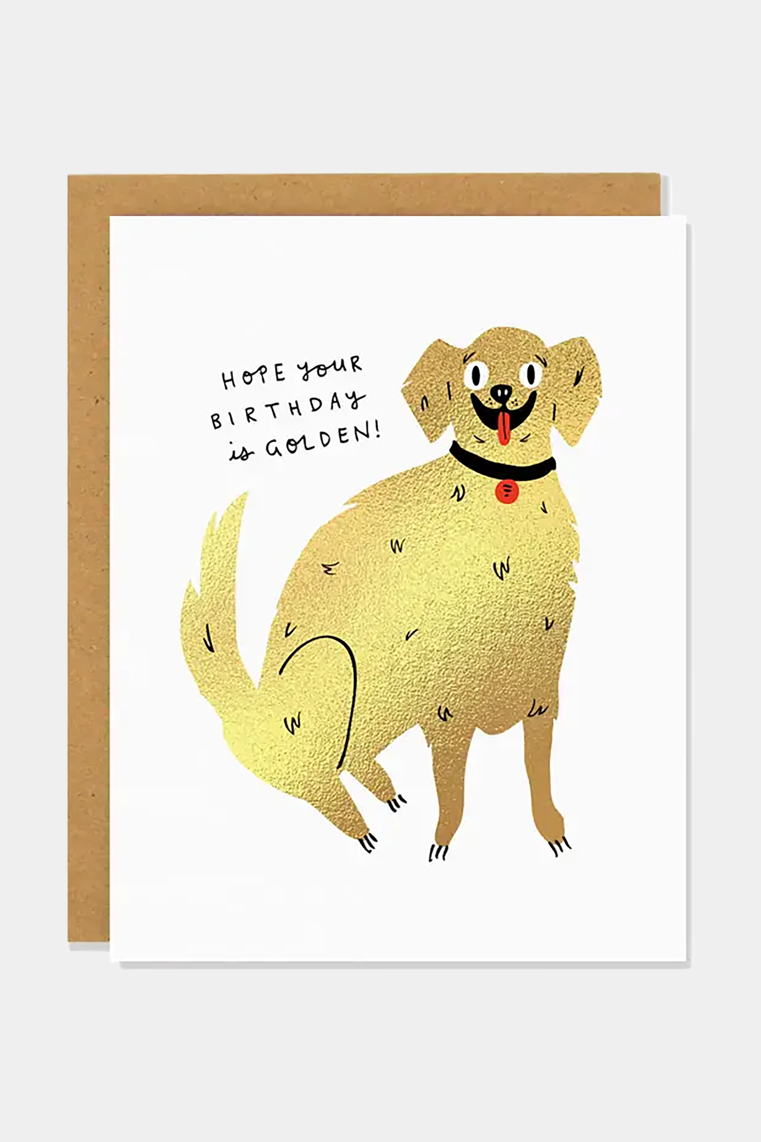 Golden Birthday Card