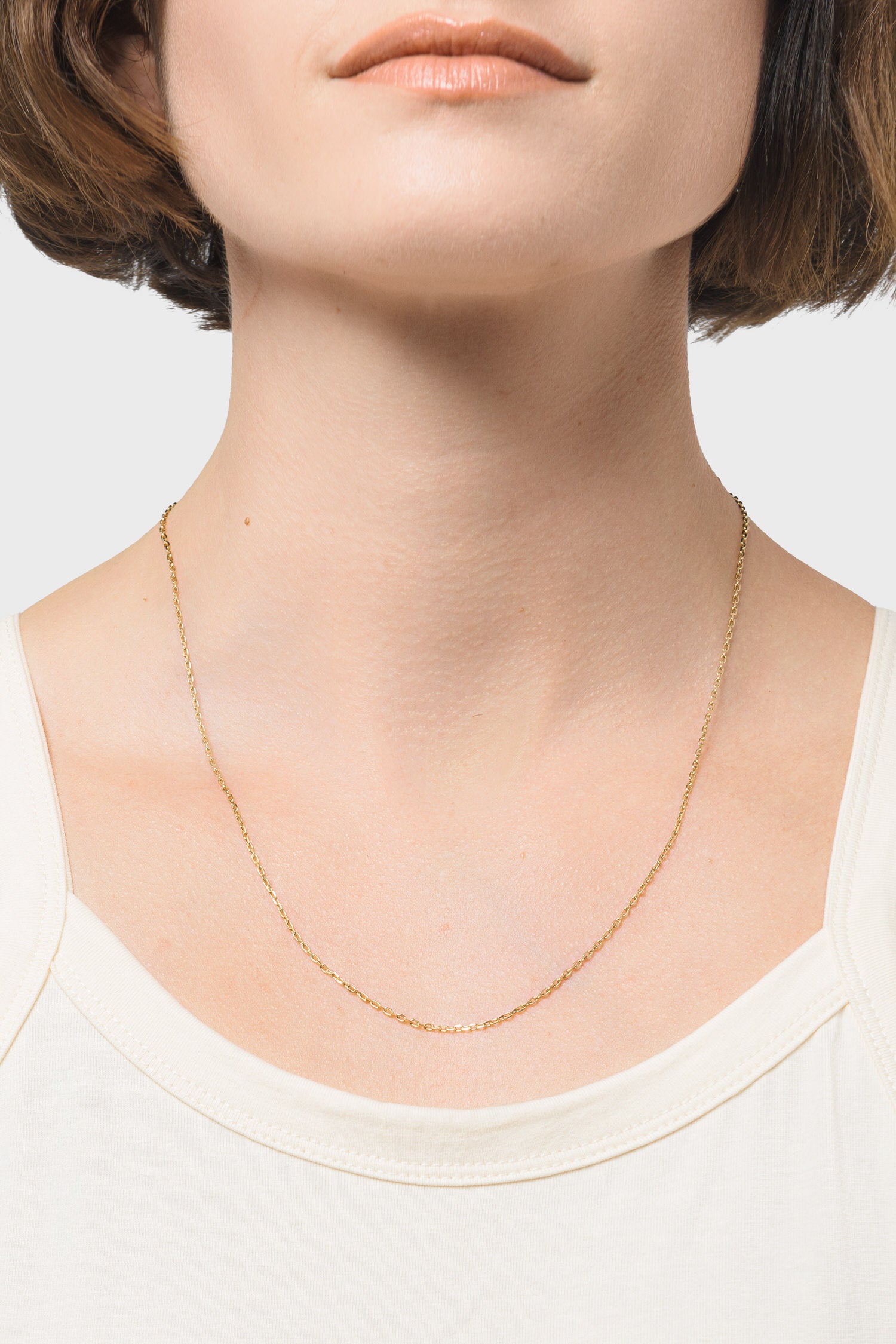 Layering Rolo Chain in Gold