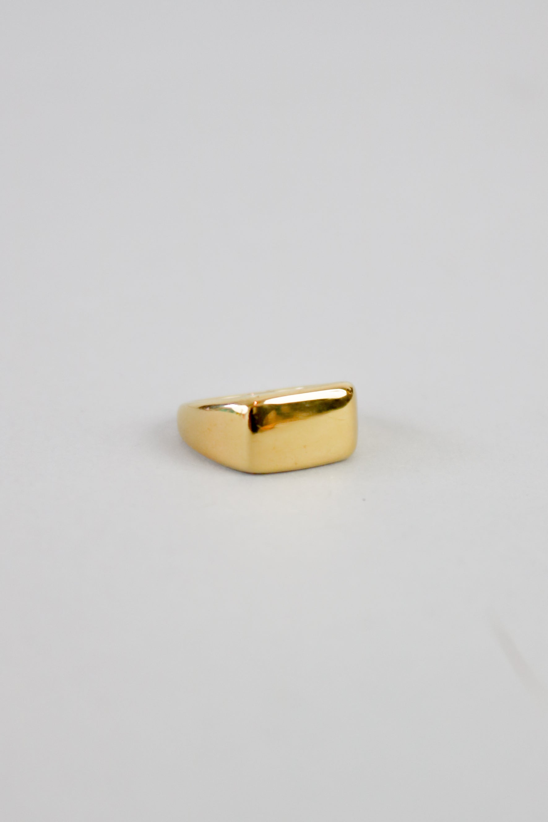 Baby Rectangular Signet in Gold