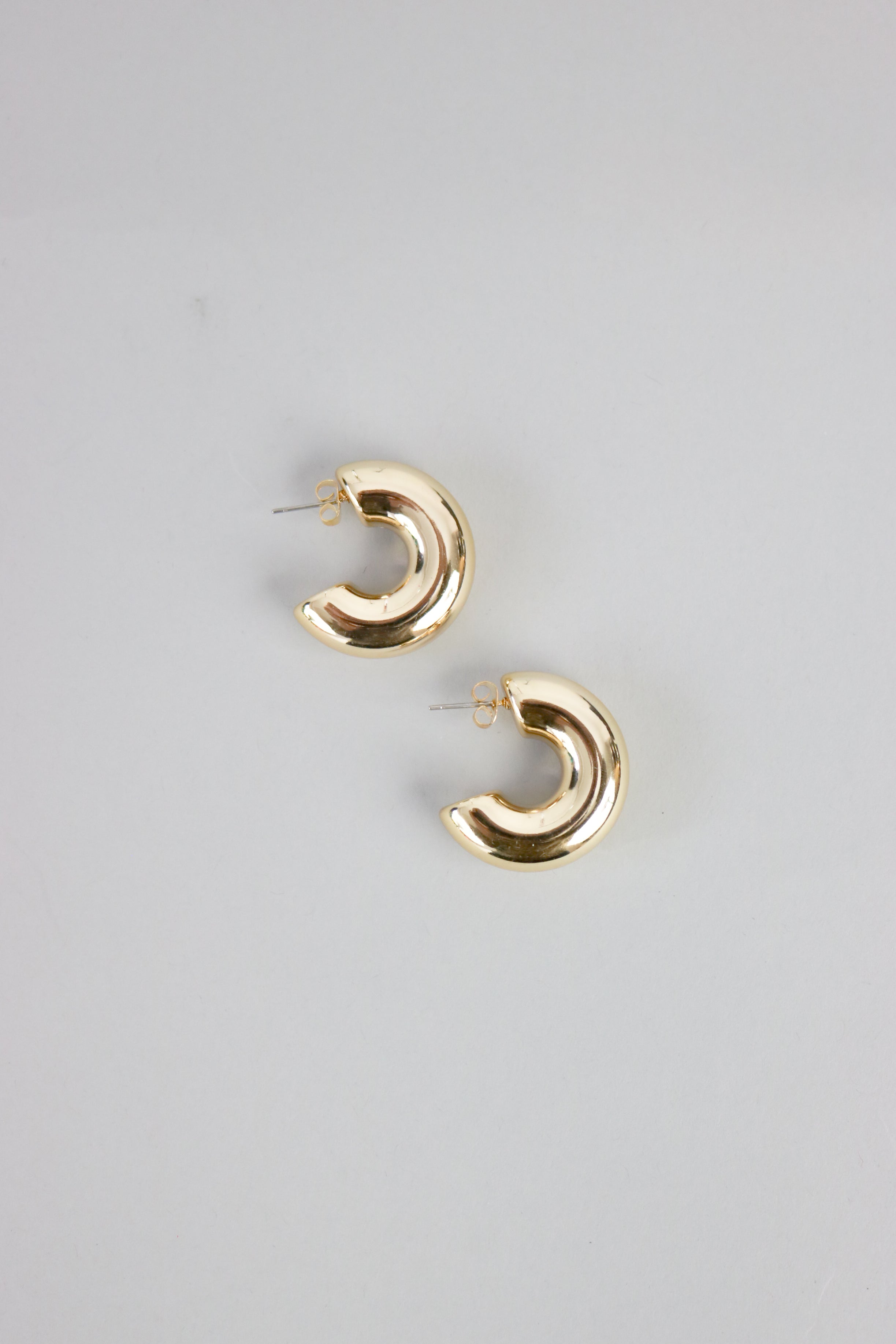 Want a chunky hoop earring without all the weight and pull? Look no further.