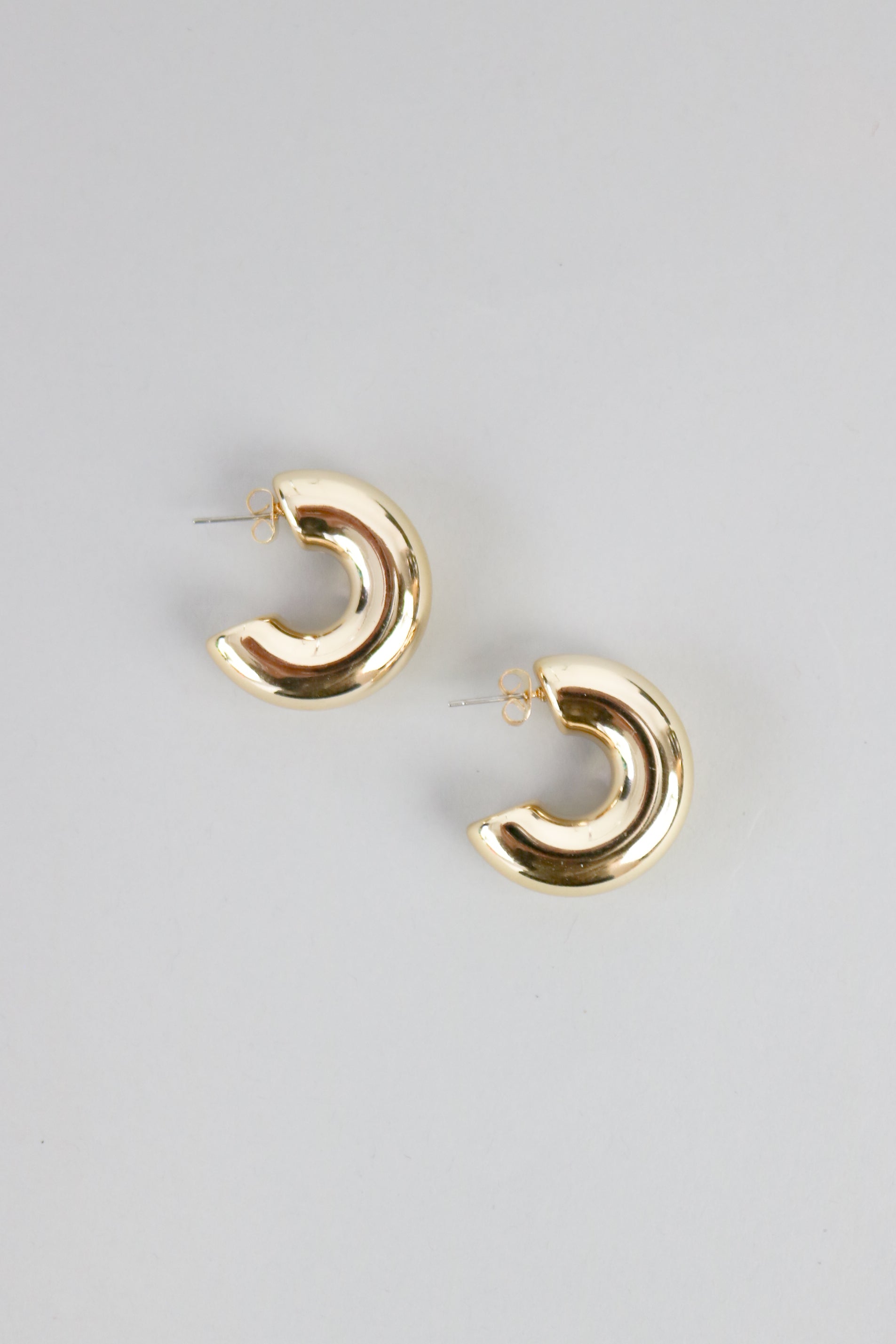 Want a chunky hoop earring without all the weight and pull? Look no further.