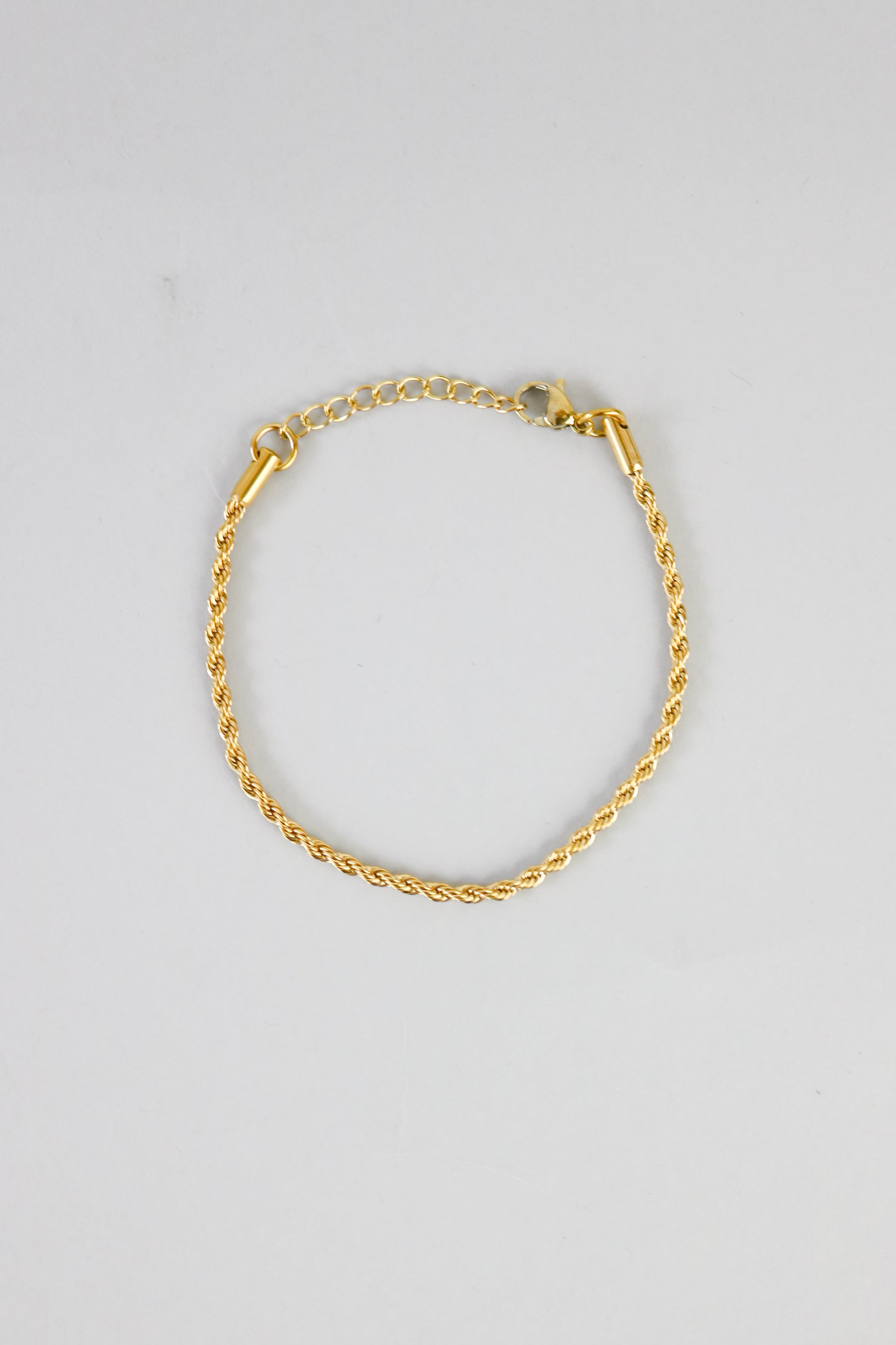 Delicate Rope Chain Bracelet in Gold