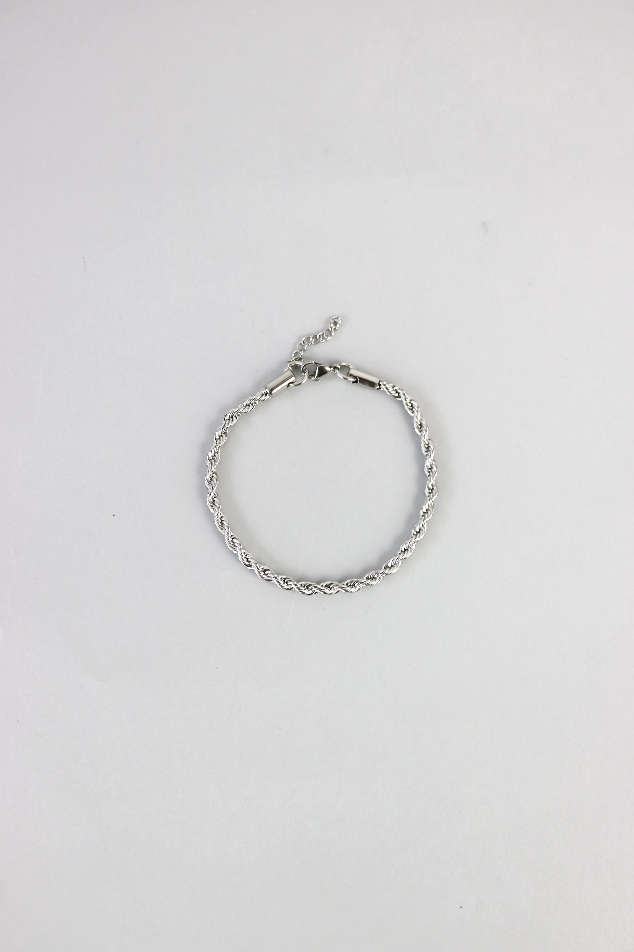 Standard Rope Chain Bracelet in Silver