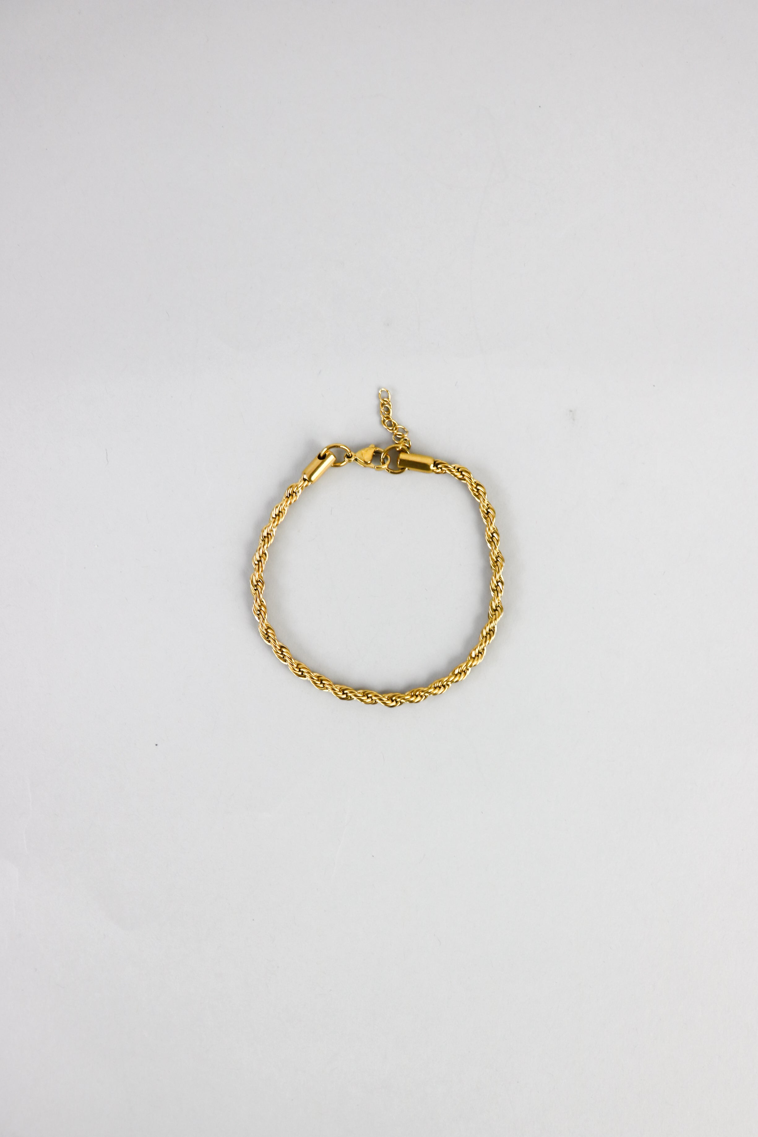 Standard Rope Chain Bracelet in Gold