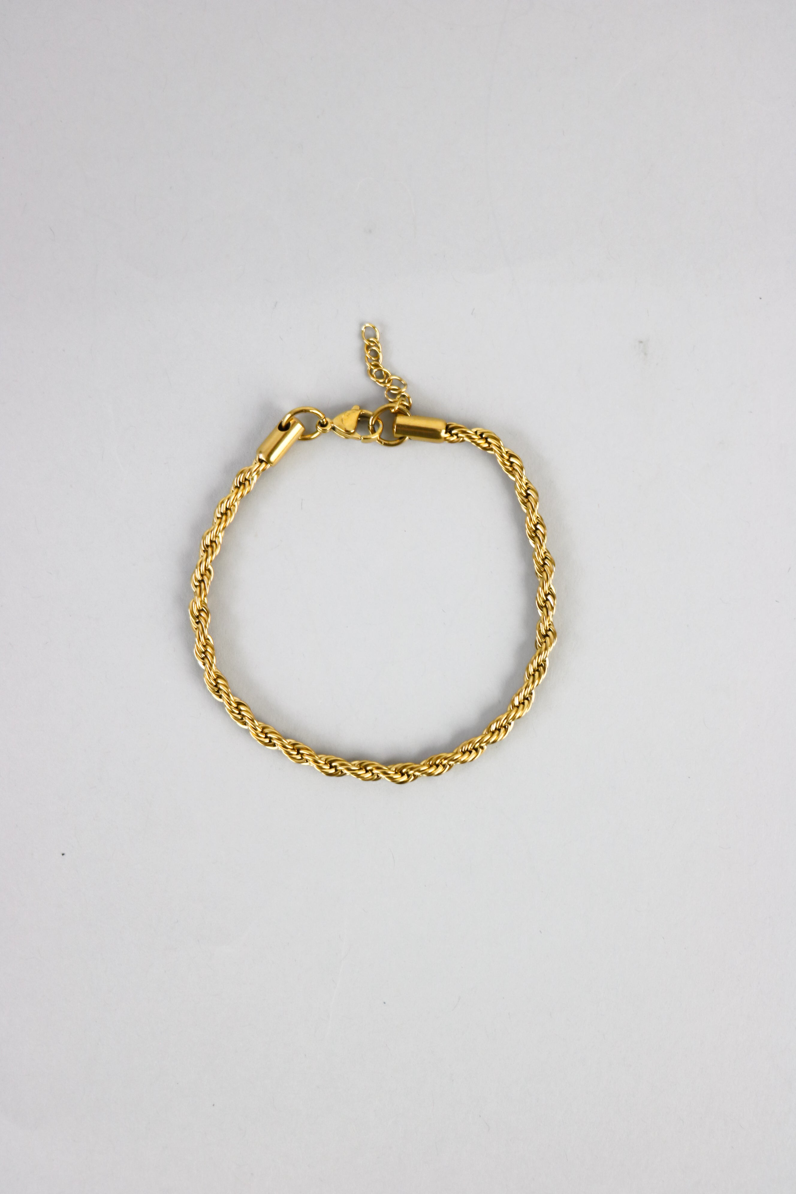 Standard Rope Chain Bracelet in Gold