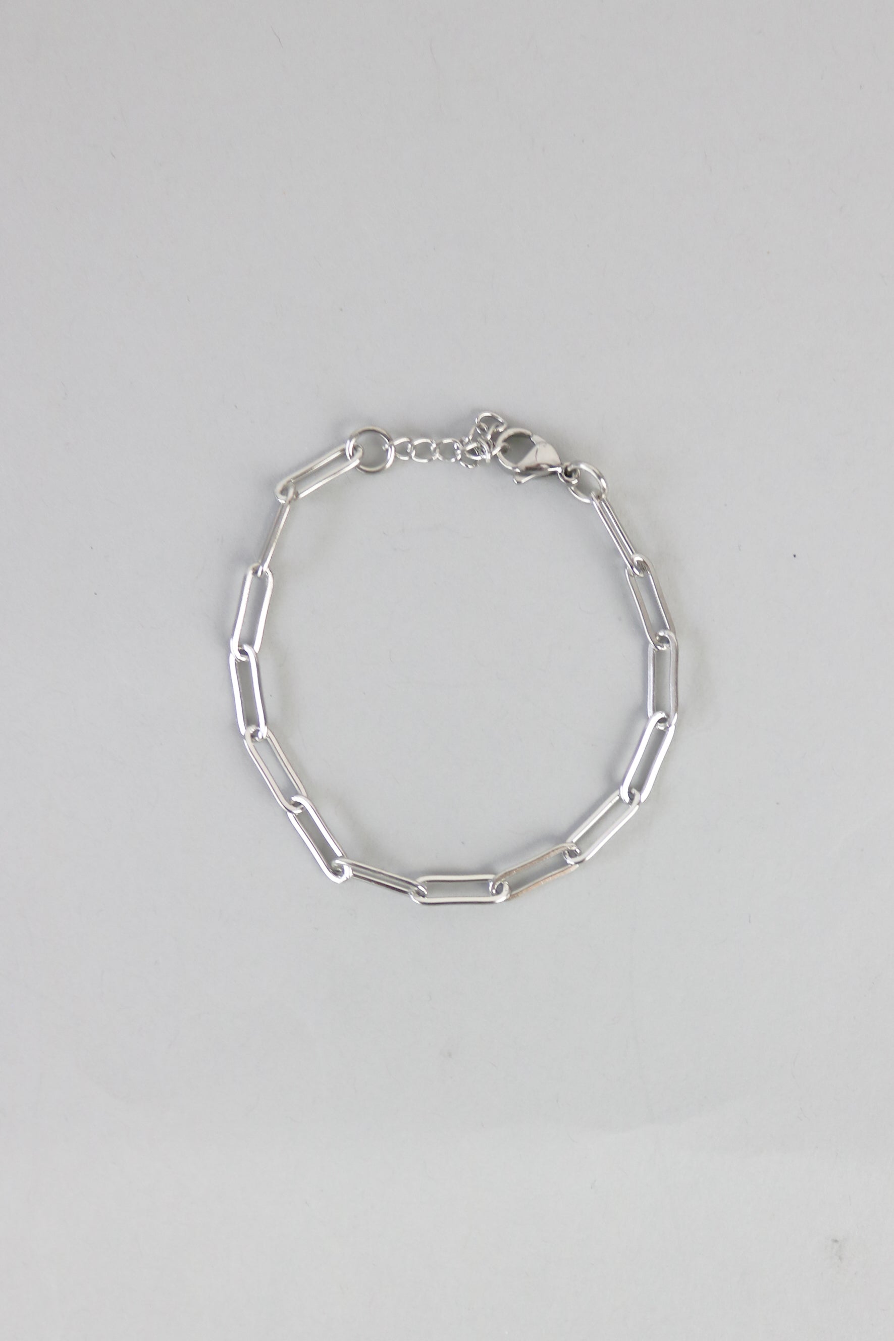 Standard Paperclip Link Bracelet in Silver