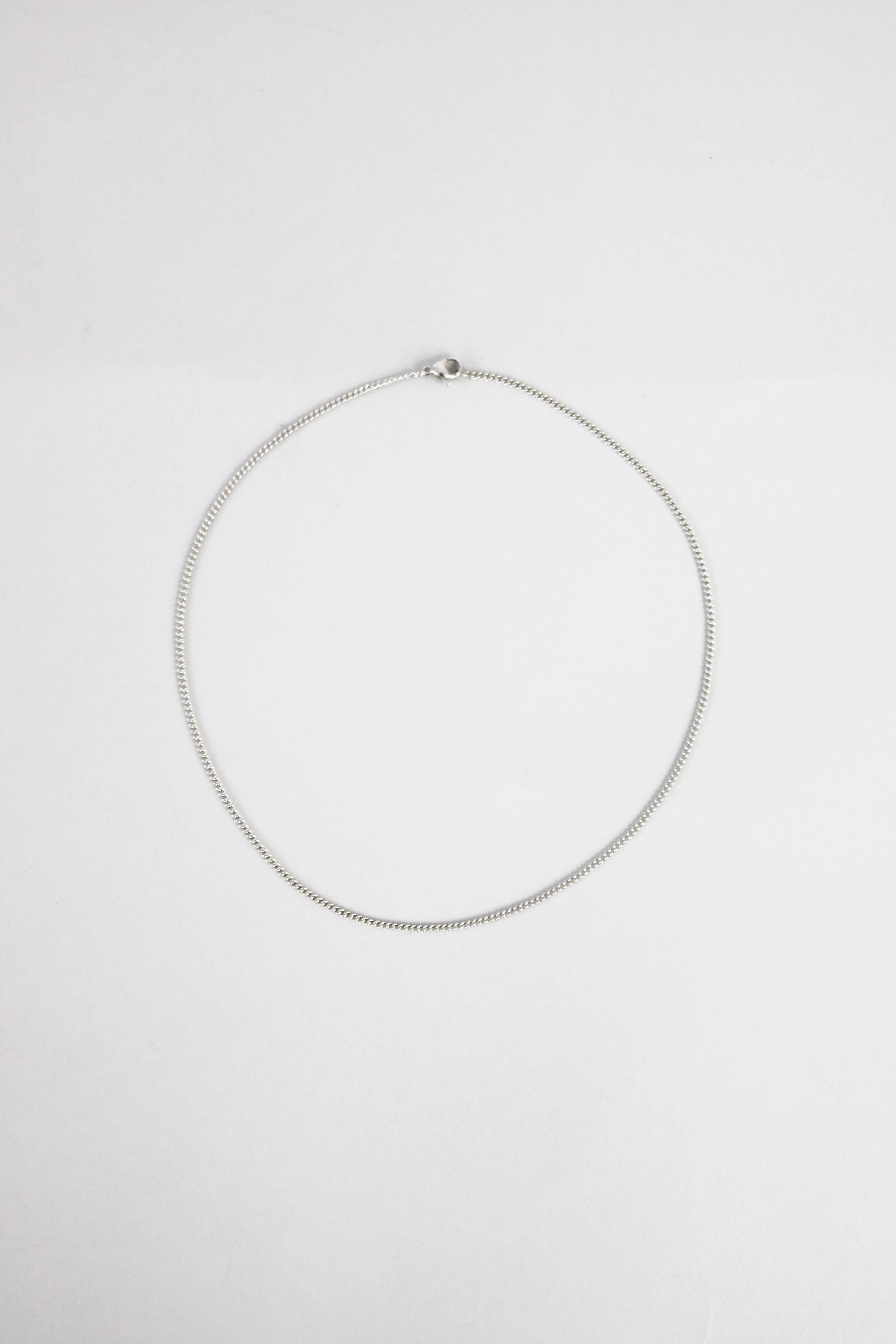 Ultra Delicate Rounded Cuban Chain in Silver