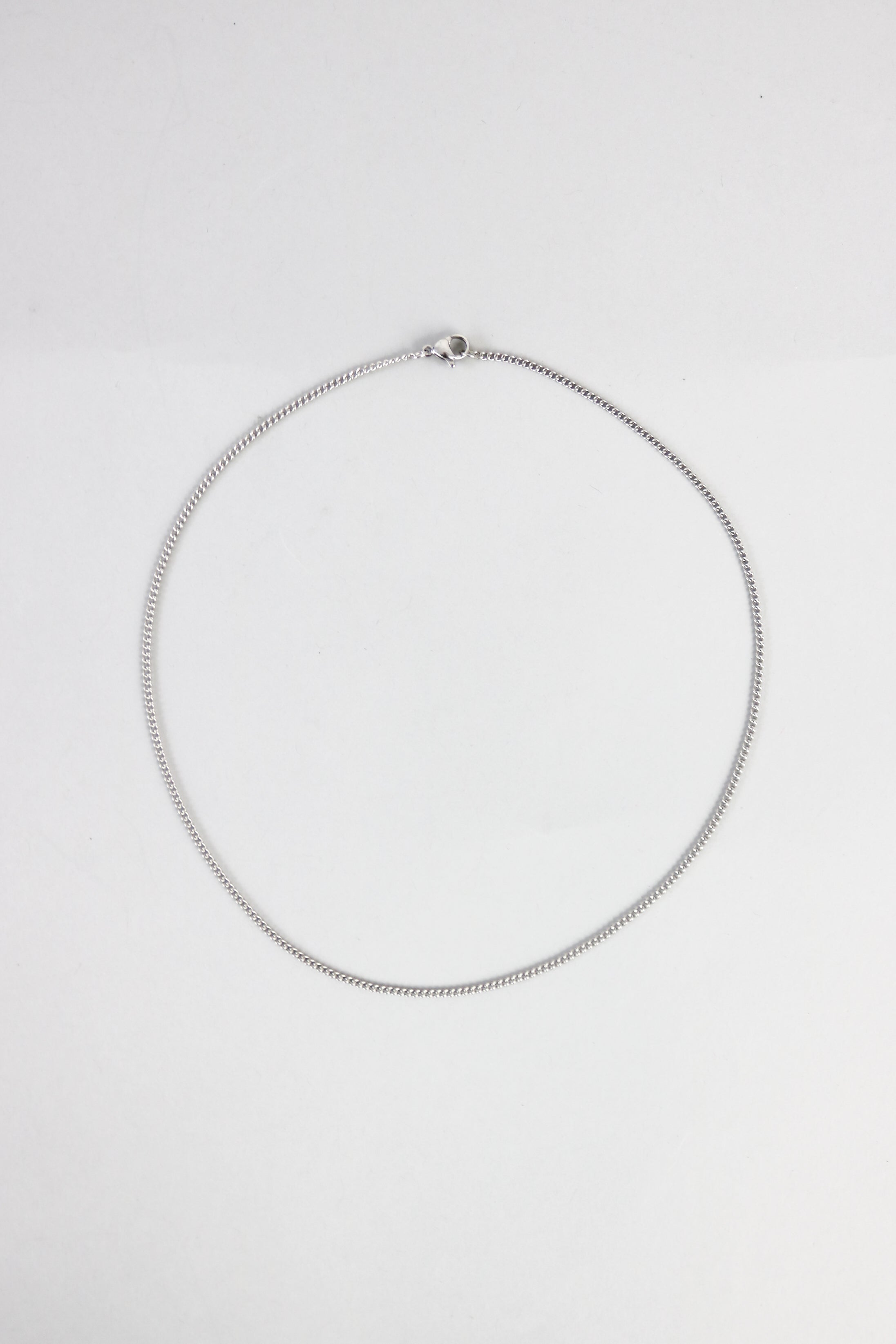 Ultra Delicate Rounded Cuban Chain in Silver