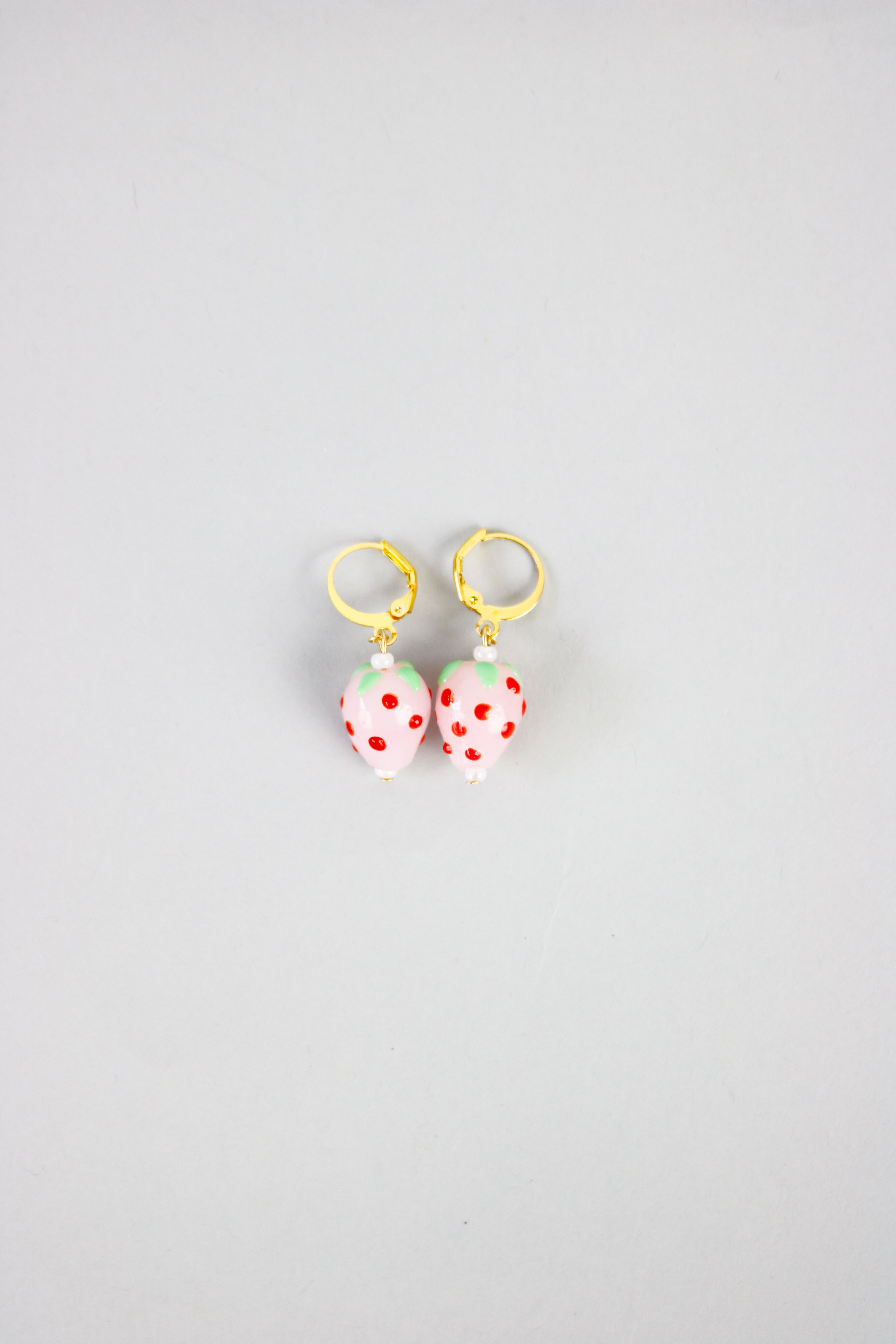 Pink Strawberry Huggie