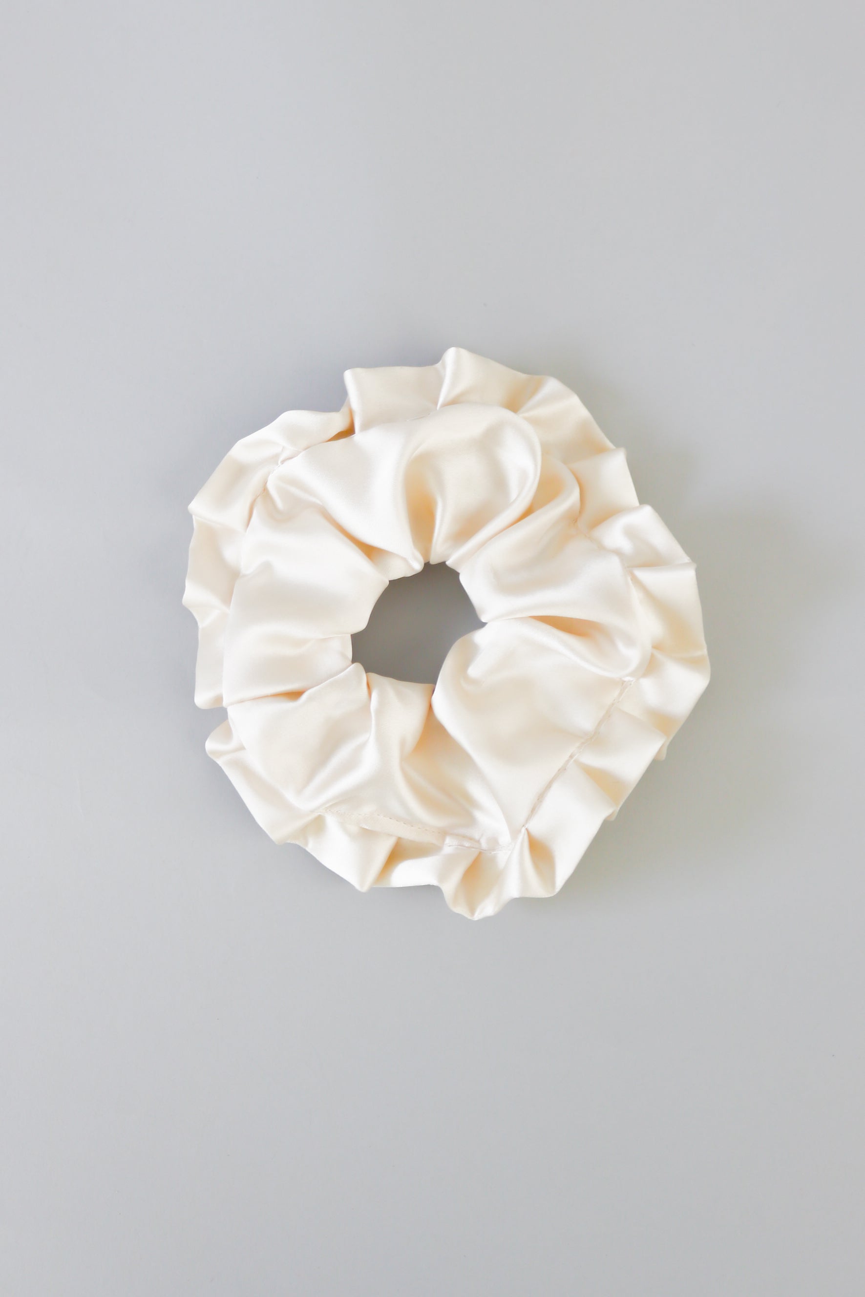 Ruffle Satin Scrunchie