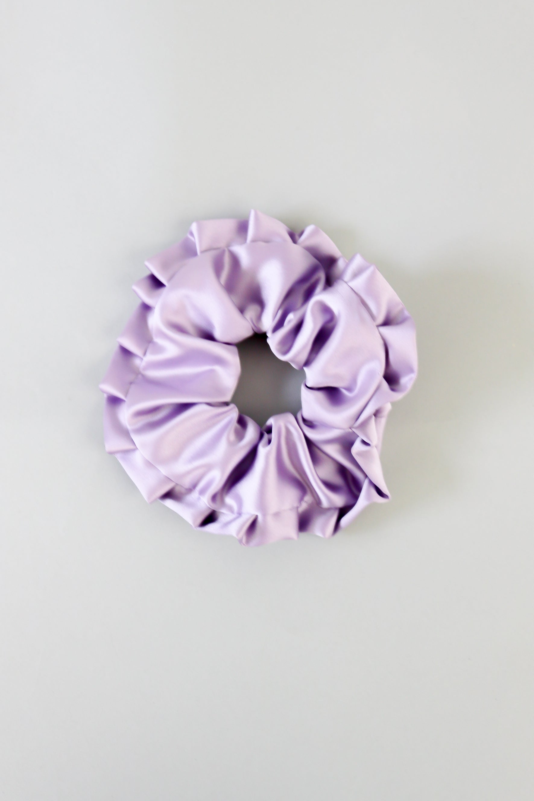 Ruffle Satin Scrunchie