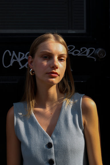 Want a chunky hoop earring without all the weight and pull? Look no further.