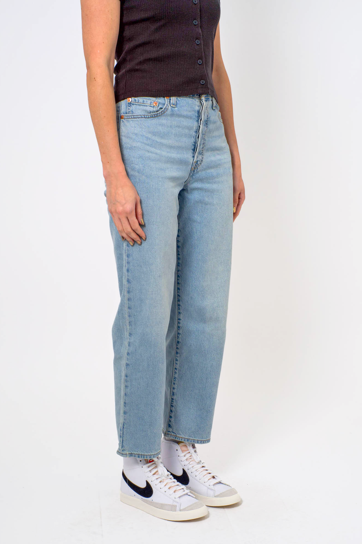 Levi's Ribcage Straight Ankle in Cool Popsicle