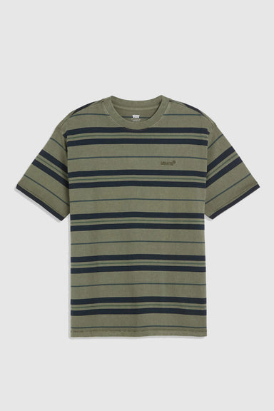 Men's Levi's Red Tab Vintage Tee in Forrest Stripe Overdye