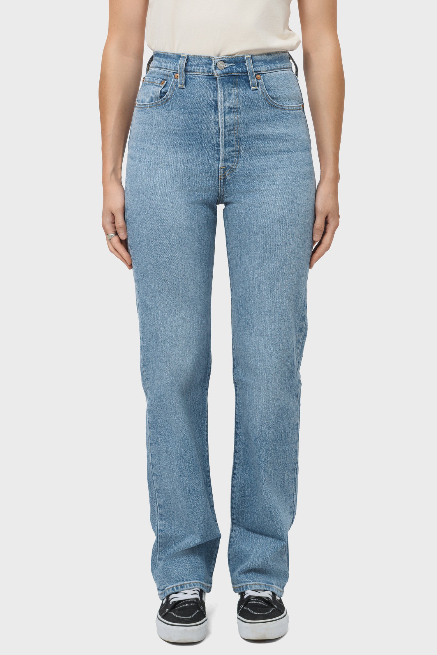 Women's Levi's Ribcage Full Length in Samba Tango Light