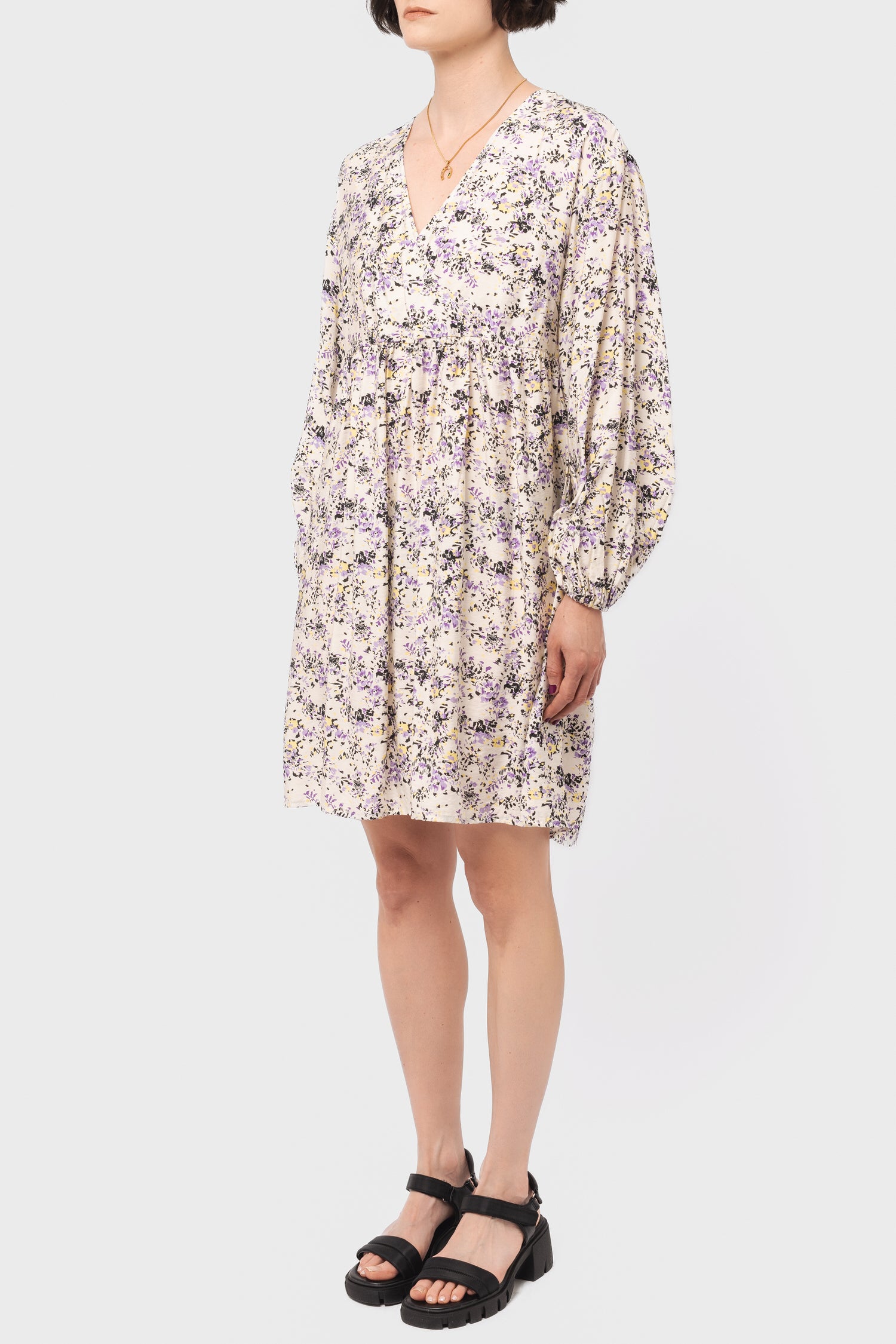 Modiva Short Dress in Broken White