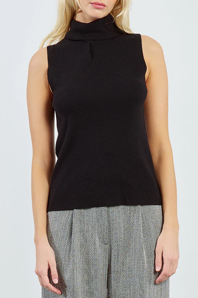Women's Molly Bracken Layering Turtleneck Tank in Black