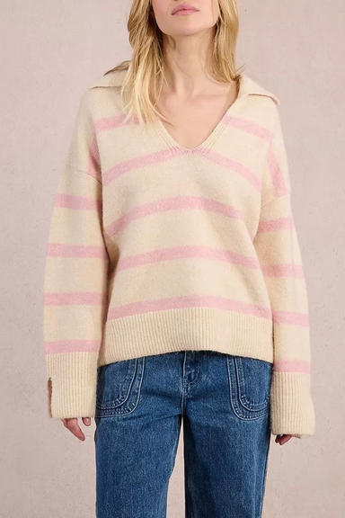 Women's Molly Bracken Saylor Nautical Knit in Rose