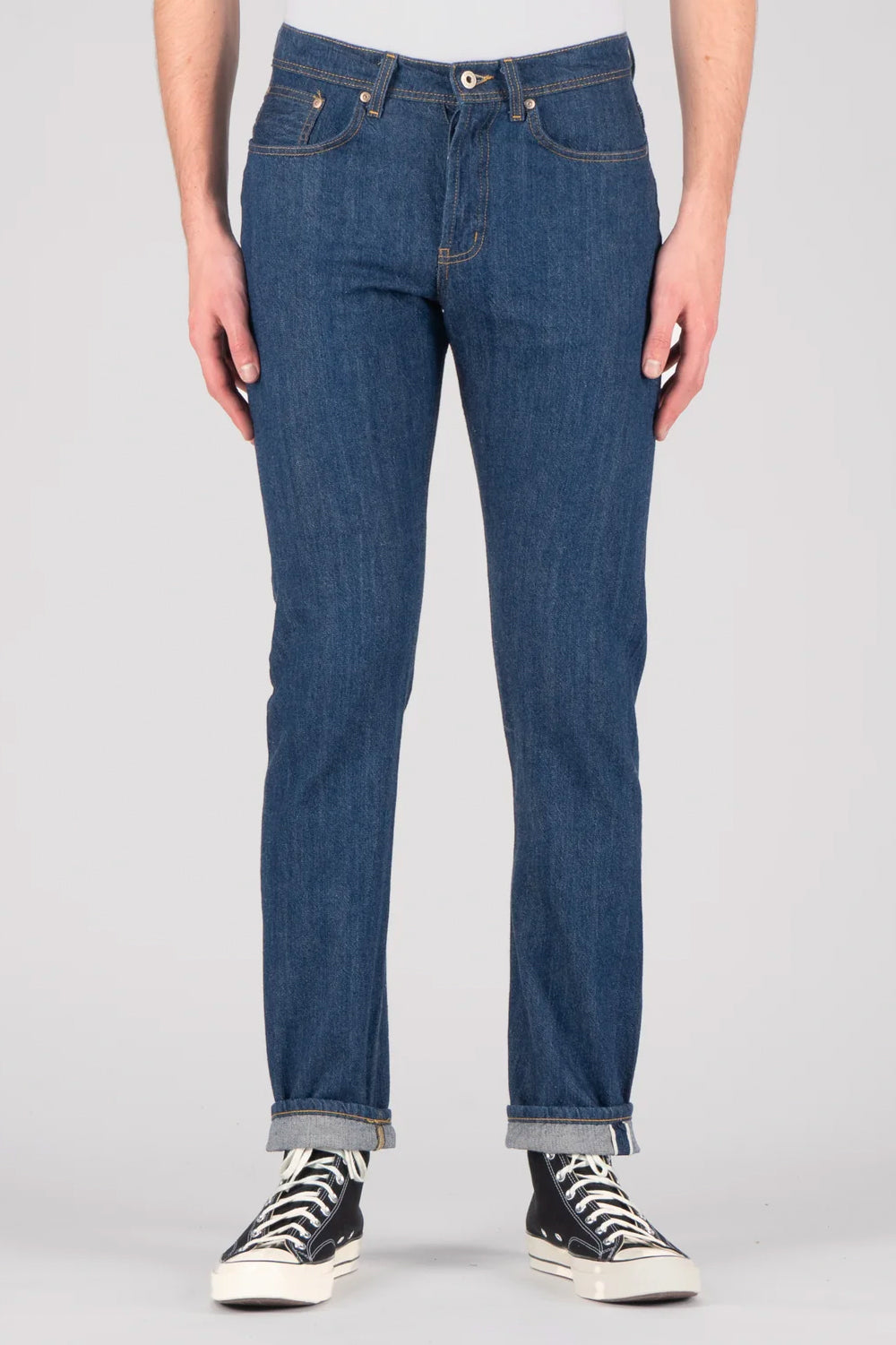 Men's Naked & Famous Weird Guy New Frontier Selvedge in Indigo