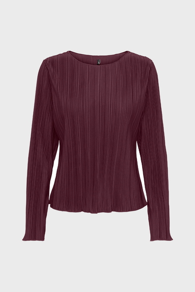 Women's Only Pery LS Boat Neck in Wine Tasting