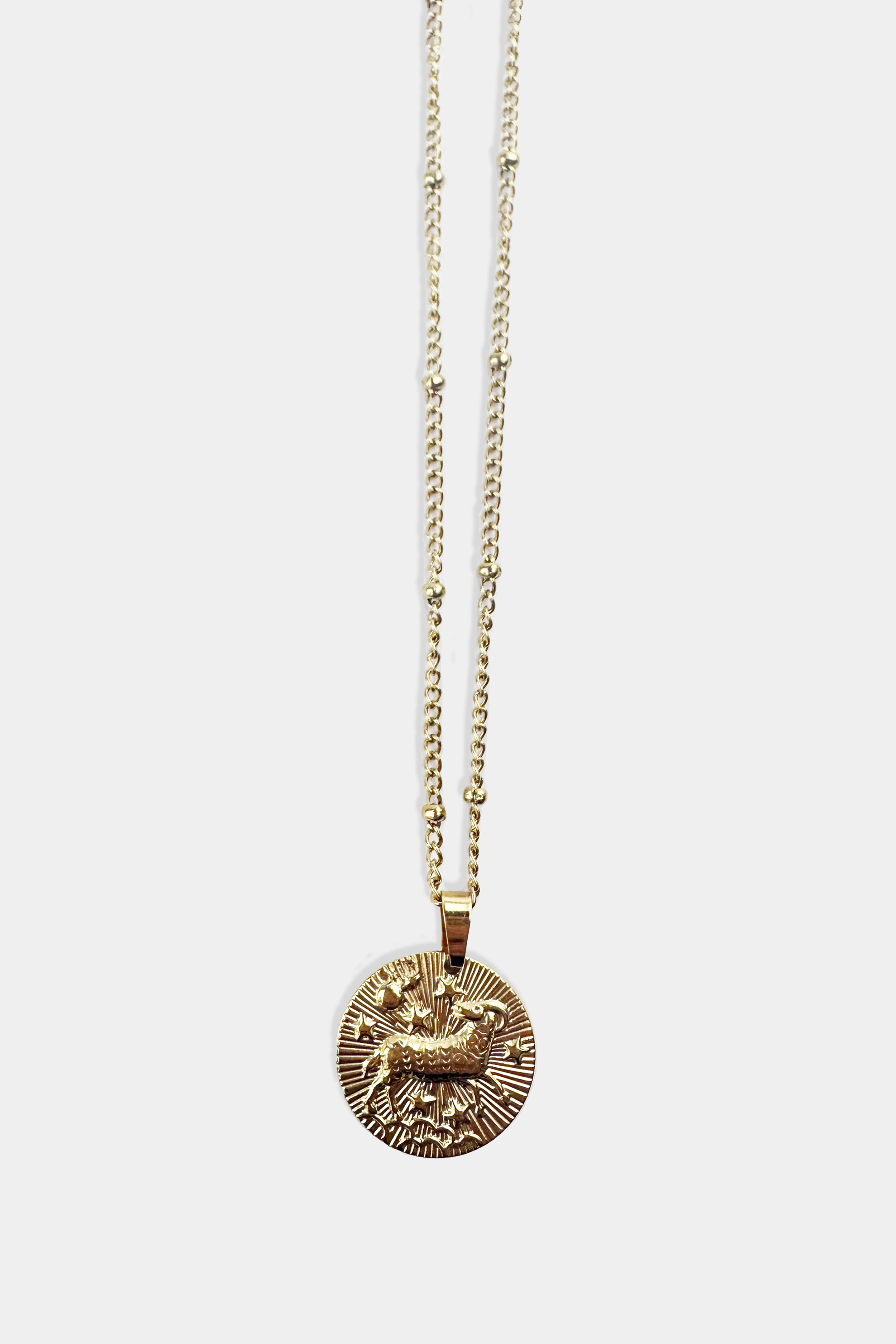 Retro Zodiac Charm Necklace