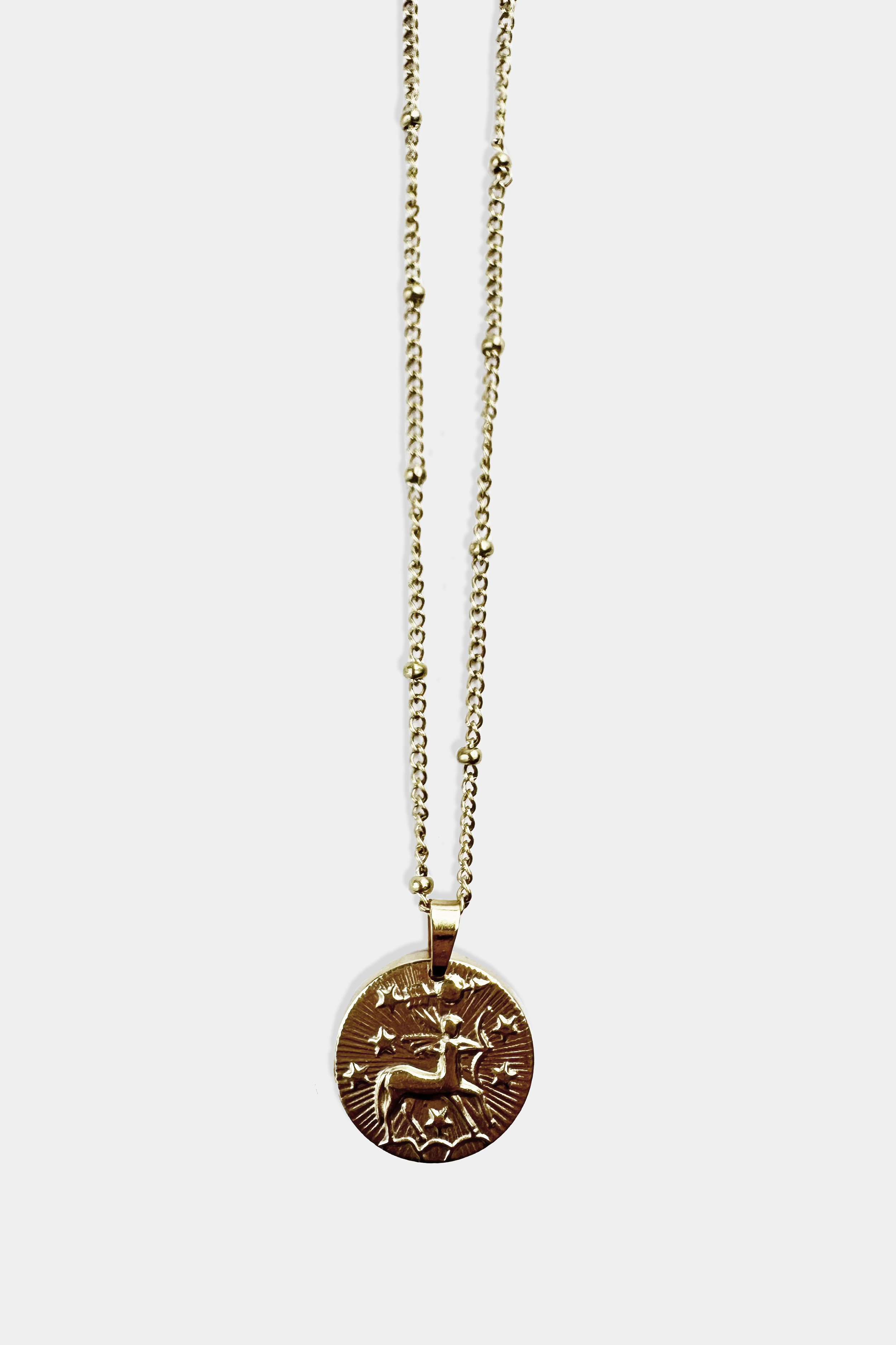 Retro Zodiac Charm Necklace