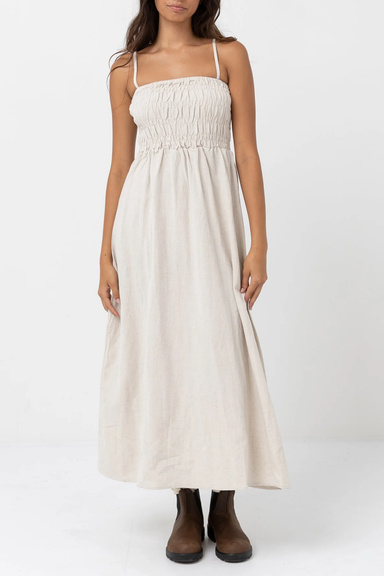 Women's Rhythm Classic Shirred Midi Dress