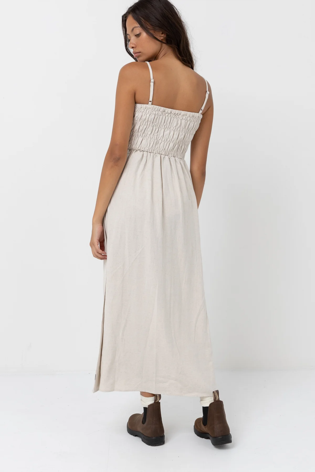 Women's Rhythm Classic Shirred Midi Dress