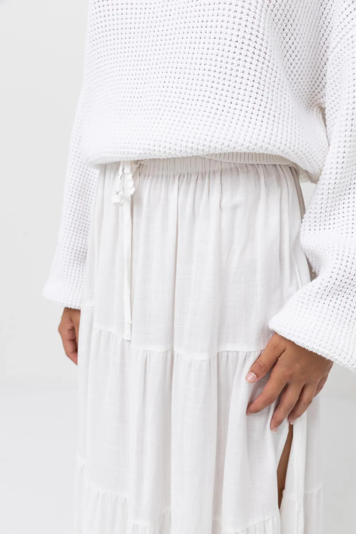 Classic Tiered Maxi Skirt