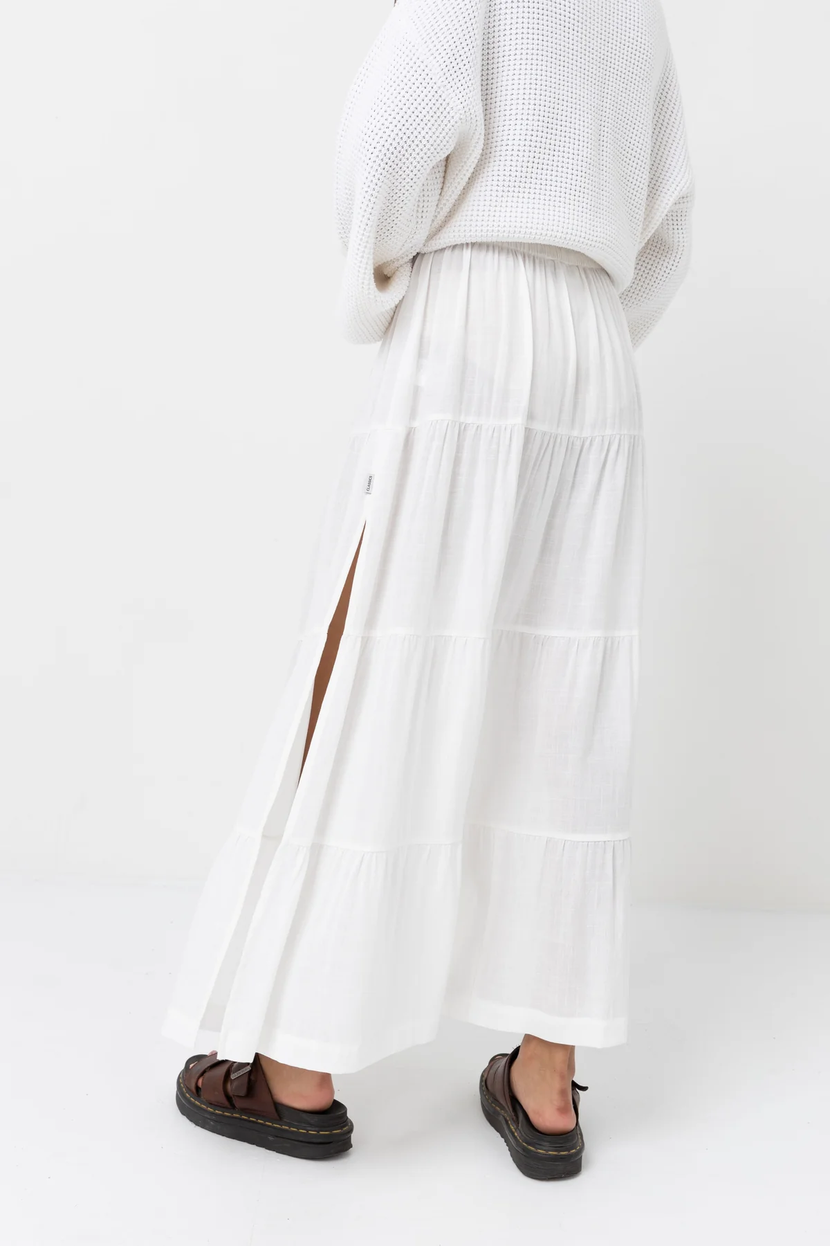 Classic Tiered Maxi Skirt