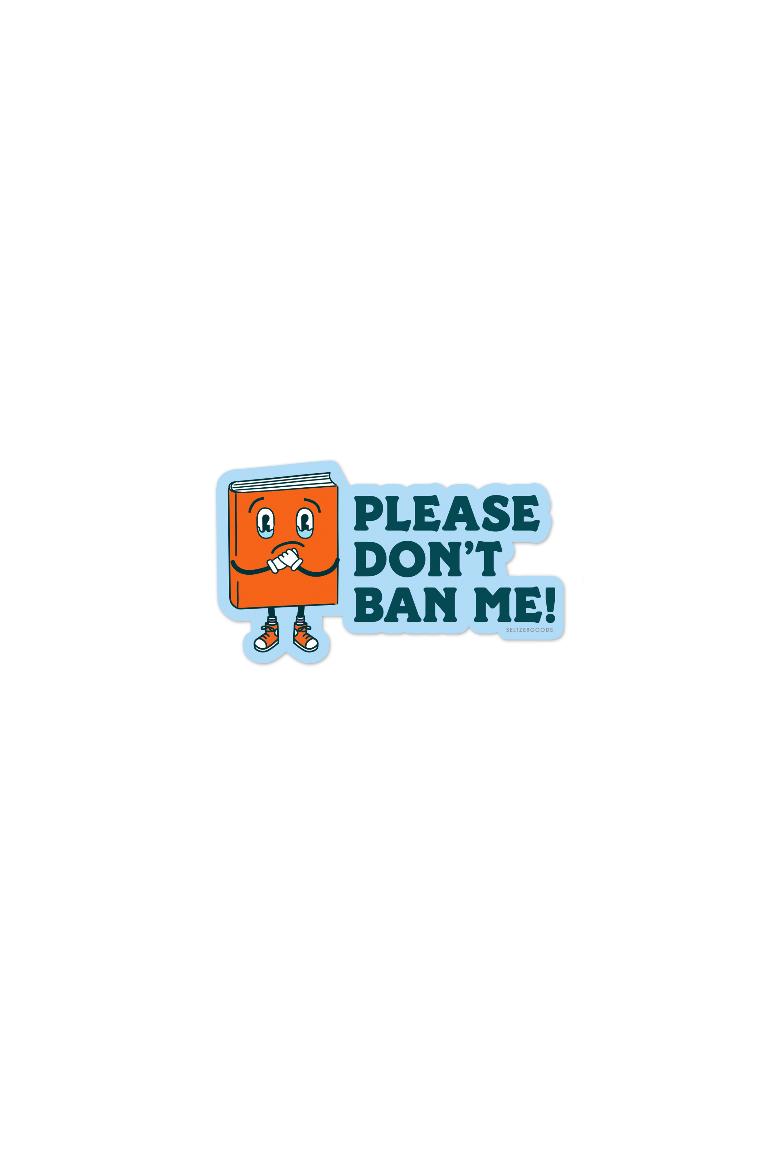 Sad Book Sticker