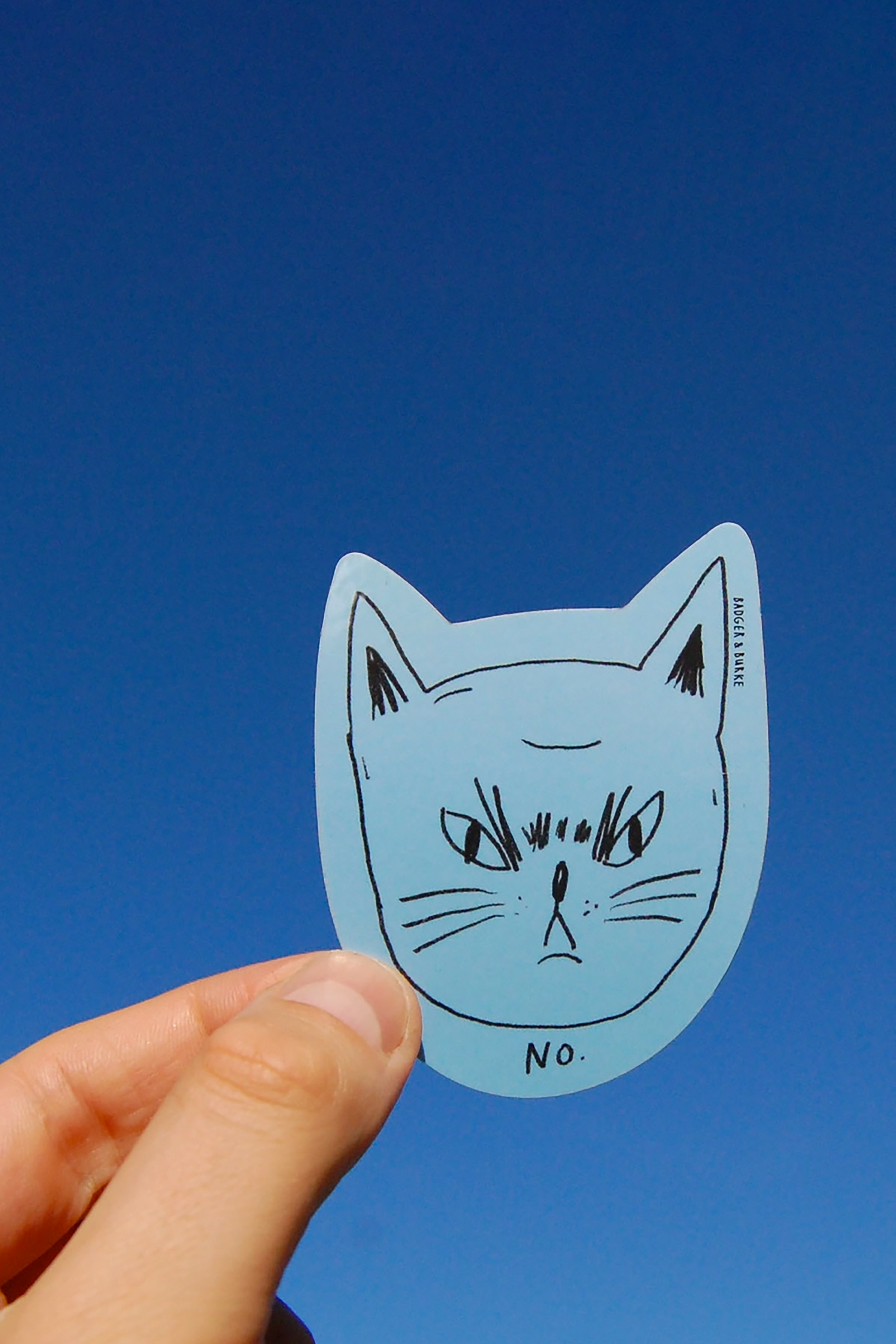 Snitty Kitty "No" Sticker