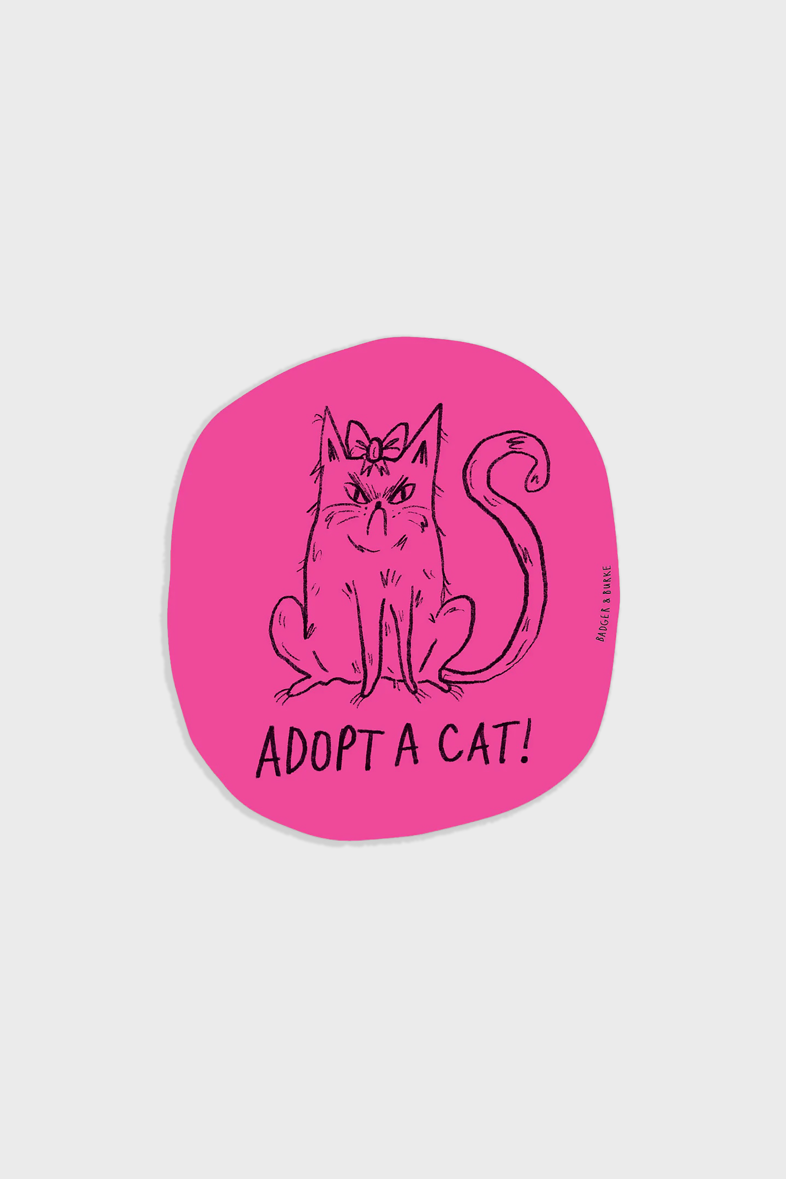 Adopt a Cat Sticker