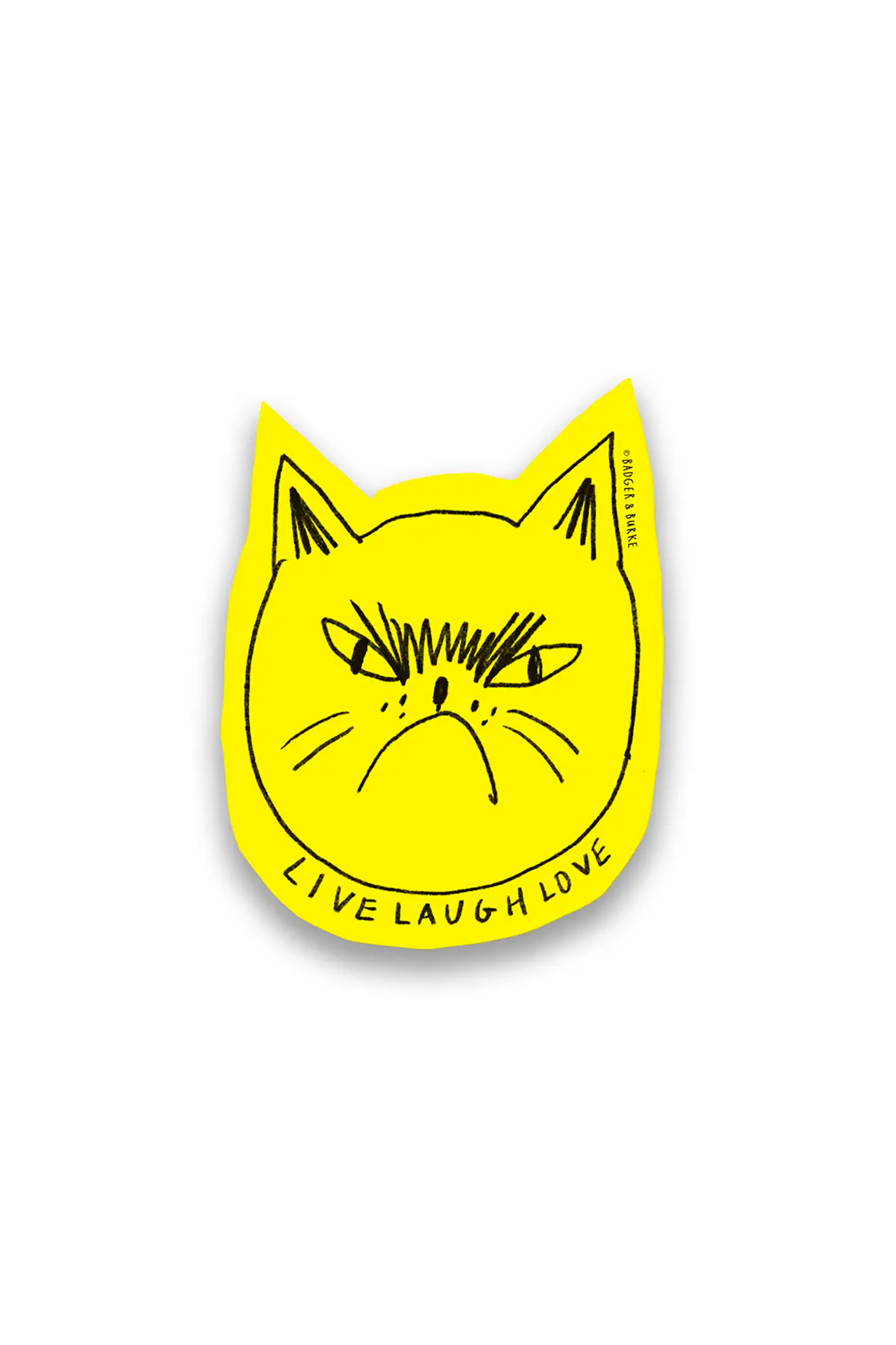 Snitty Kitty "Live, Laugh, Love" Sticker