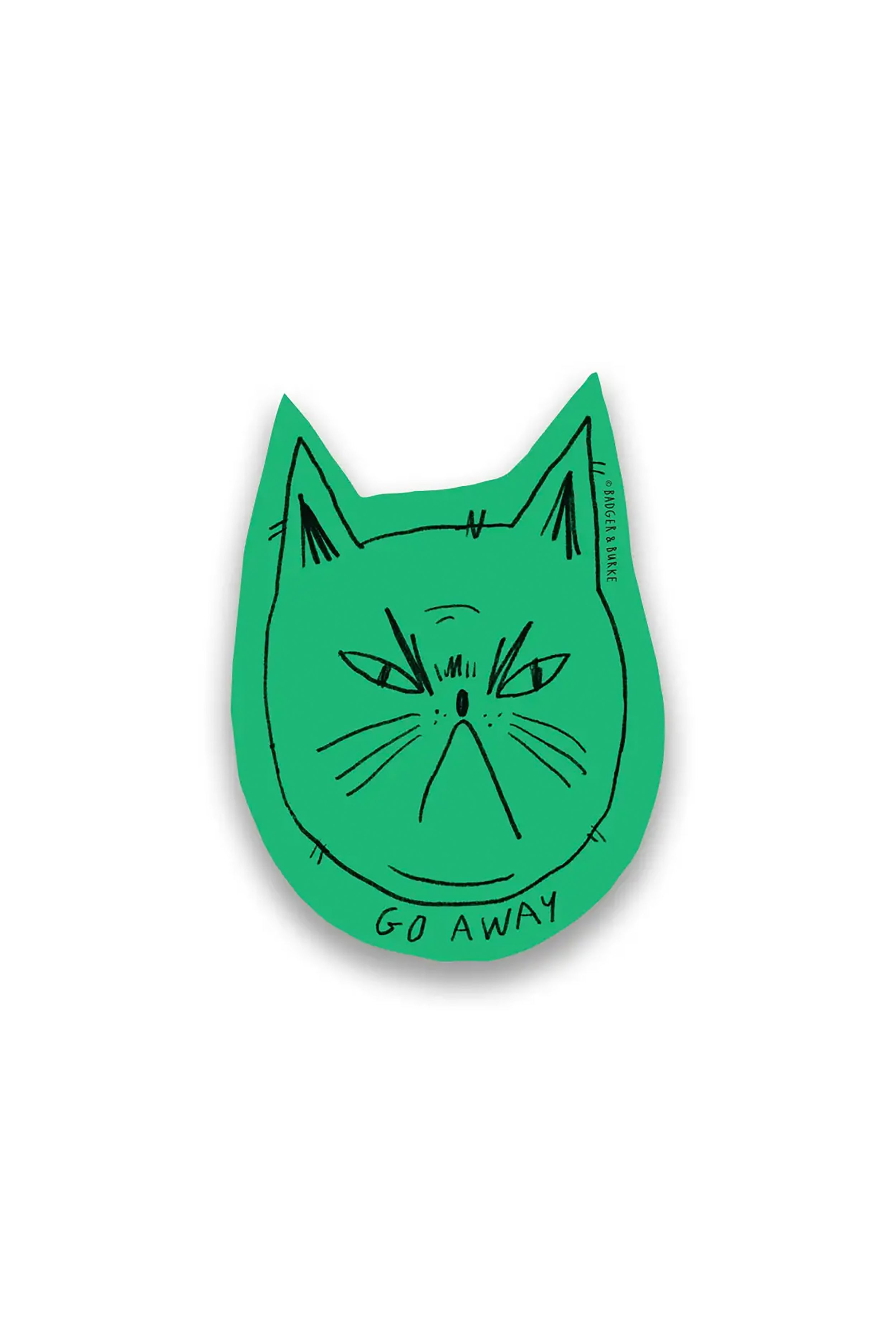 Snitty Kitty "Go Away" Sticker