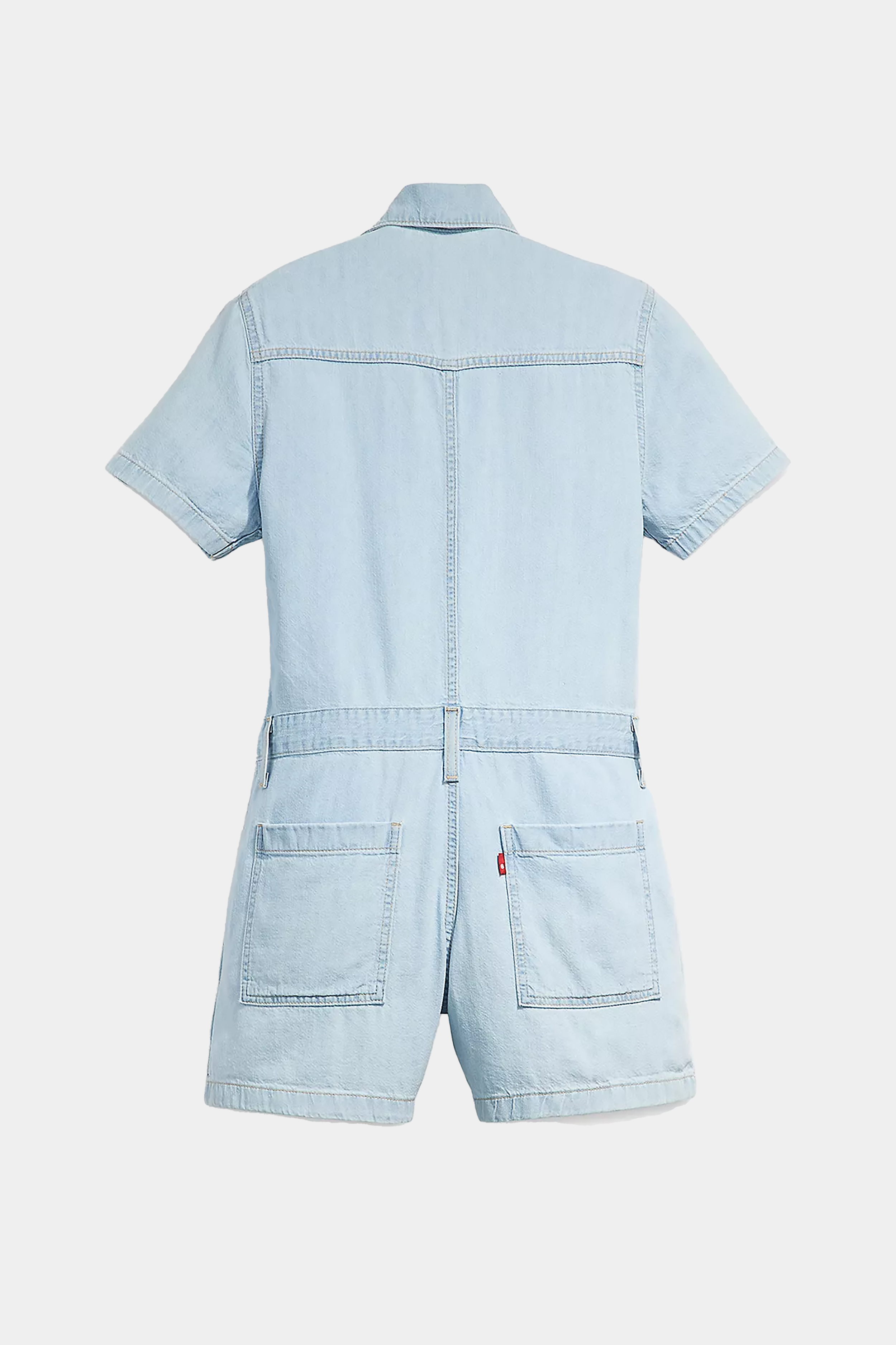 SS Romper in Light Wash
