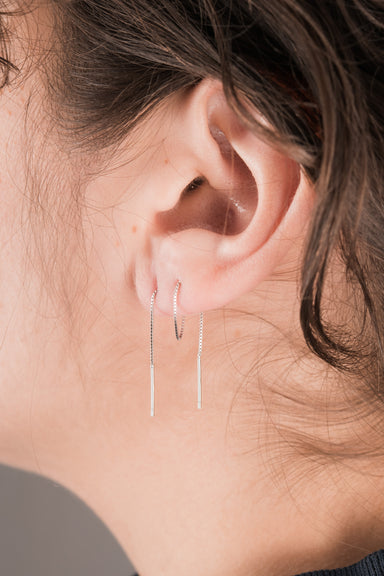 Threader Earring in Sterling Silver - Philistine