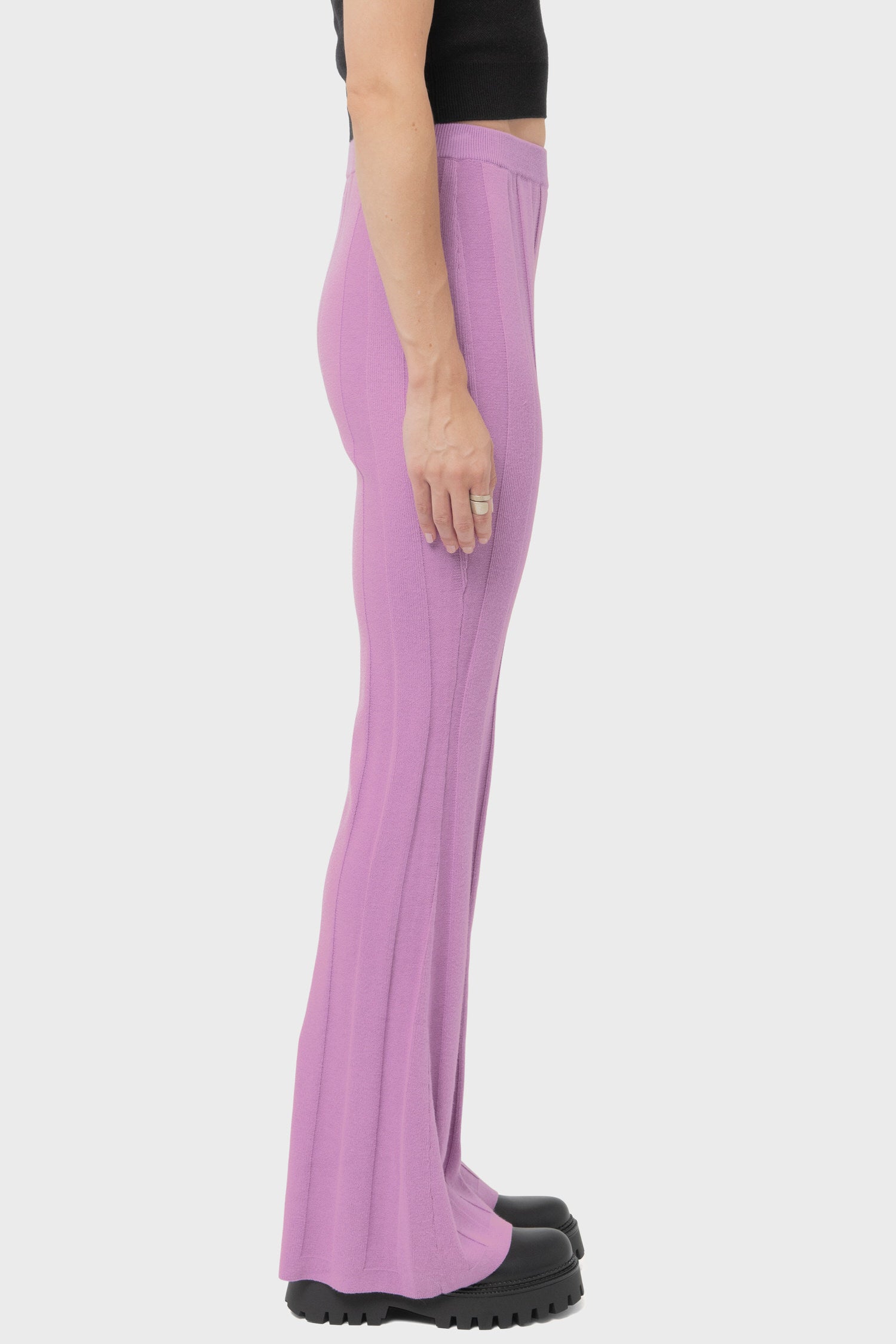 Women's Another Girl Wide Rib Knit Trousers