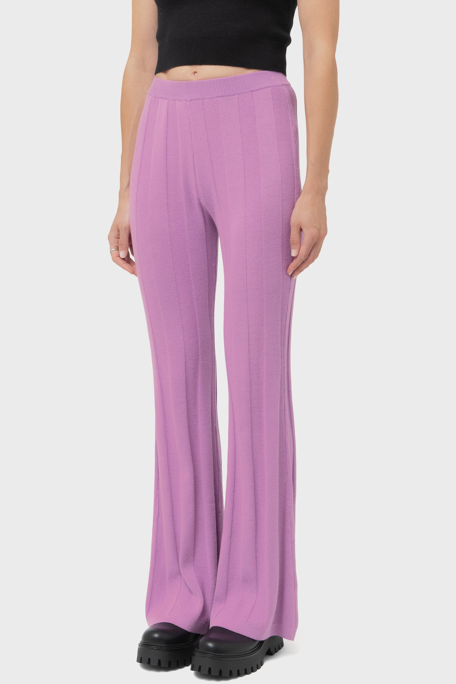 Women's Another Girl Wide Rib Knit Trousers