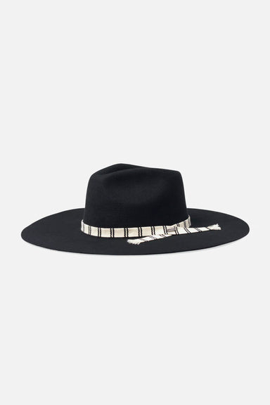Brixton Leigh Felt Fedora in Black