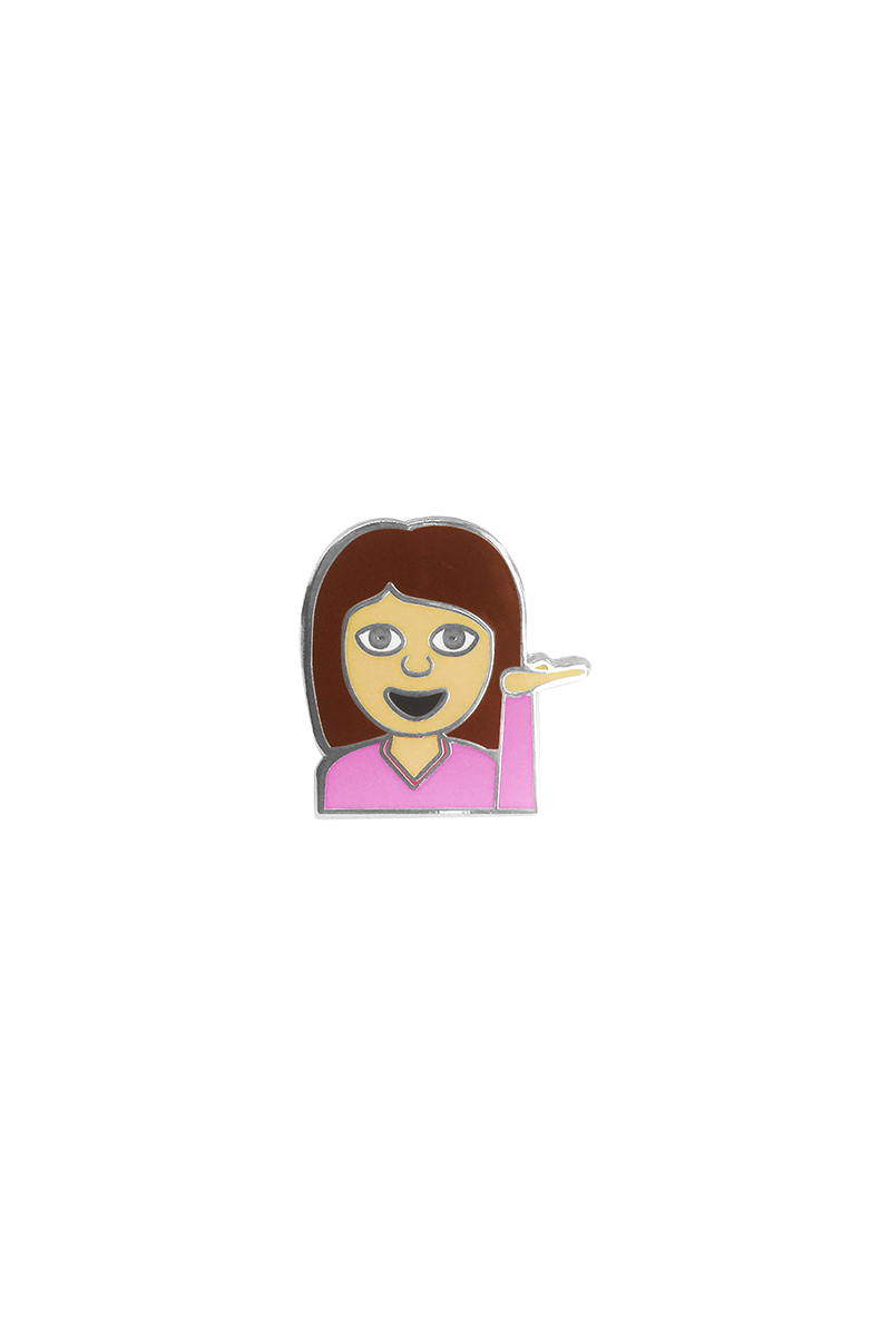 Hey Girl Emoji Lapel Pin - Philistine