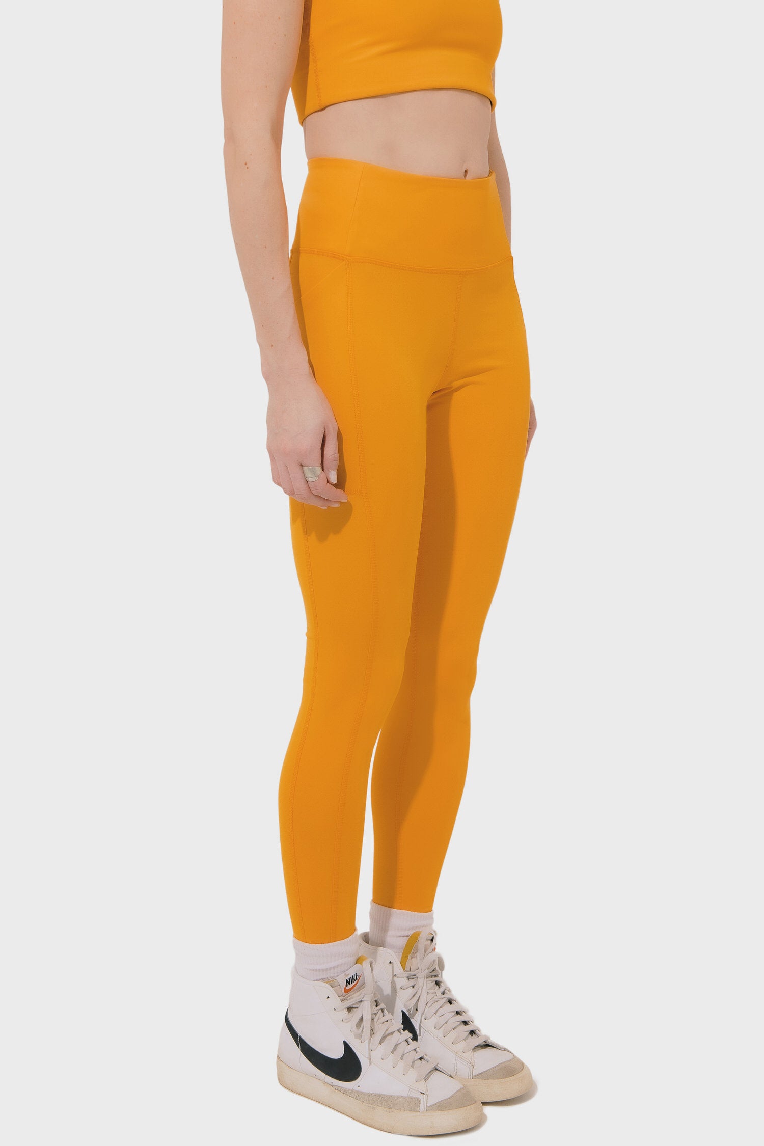 Women's Girlfriend Collective High Rise Compressive Pocket Legging in Golden Glow