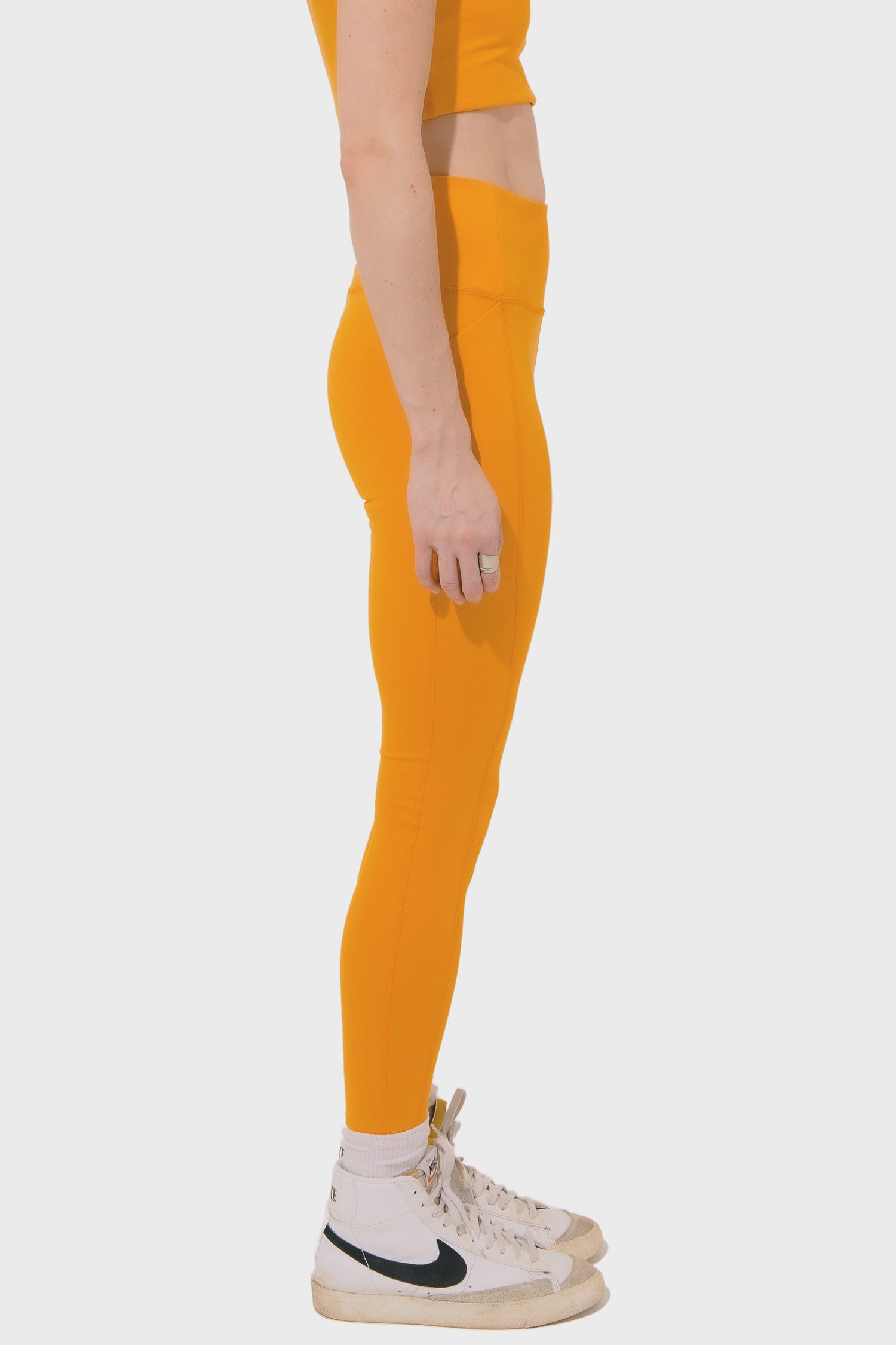 Women's Girlfriend Collective High Rise Compressive Pocket Legging in Golden Glow